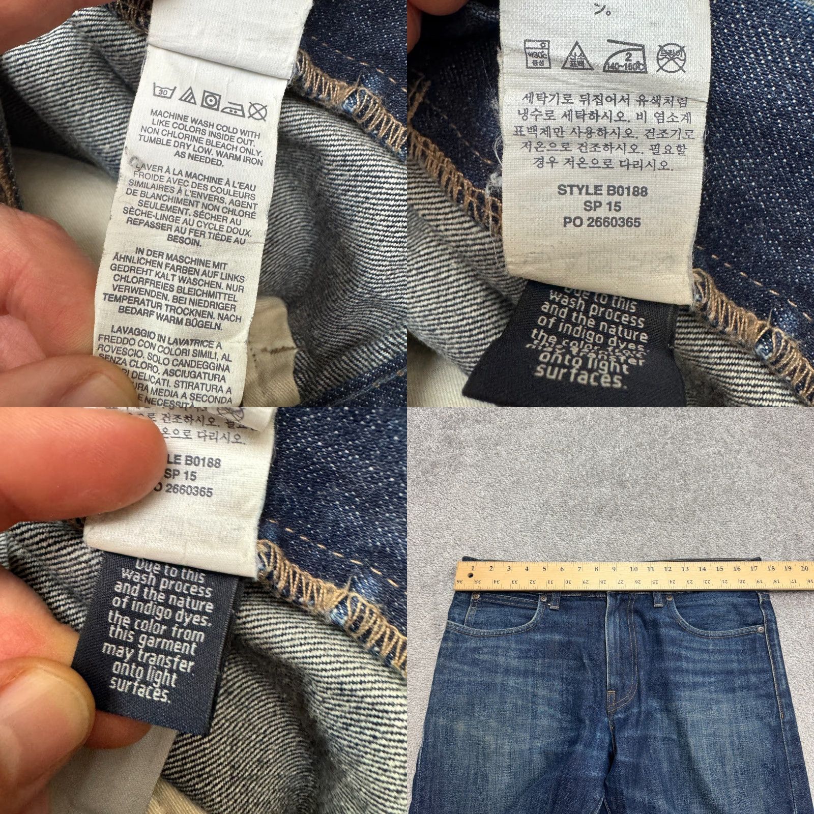 J.Crew J.Crew 770 Kaihara Denim Jeans Mens 32x32 Blue 100% Cotton Casual Straight Denim Jeans Mens 32x32 Blue Wool? Size US 32 / EU 48 - 9 Thumbnail