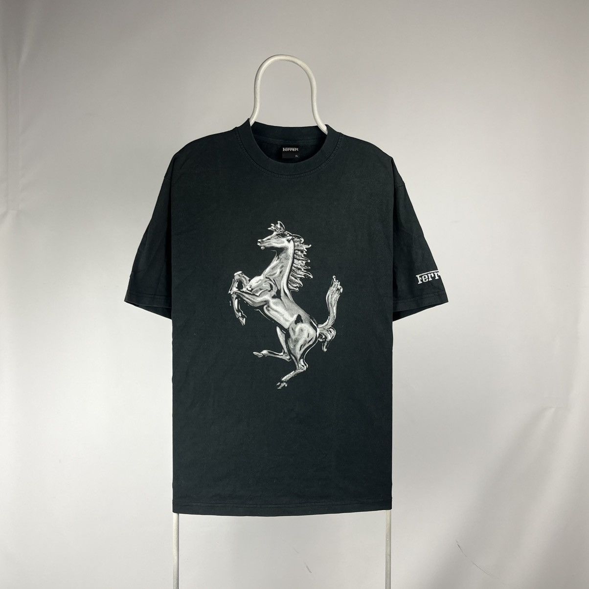 Ferrari Vintage Ferrari F1 Chrome Stallion RARE Chrome Horse T-shirt Size US XL / EU 56 / 4 - 1 Thumbnail