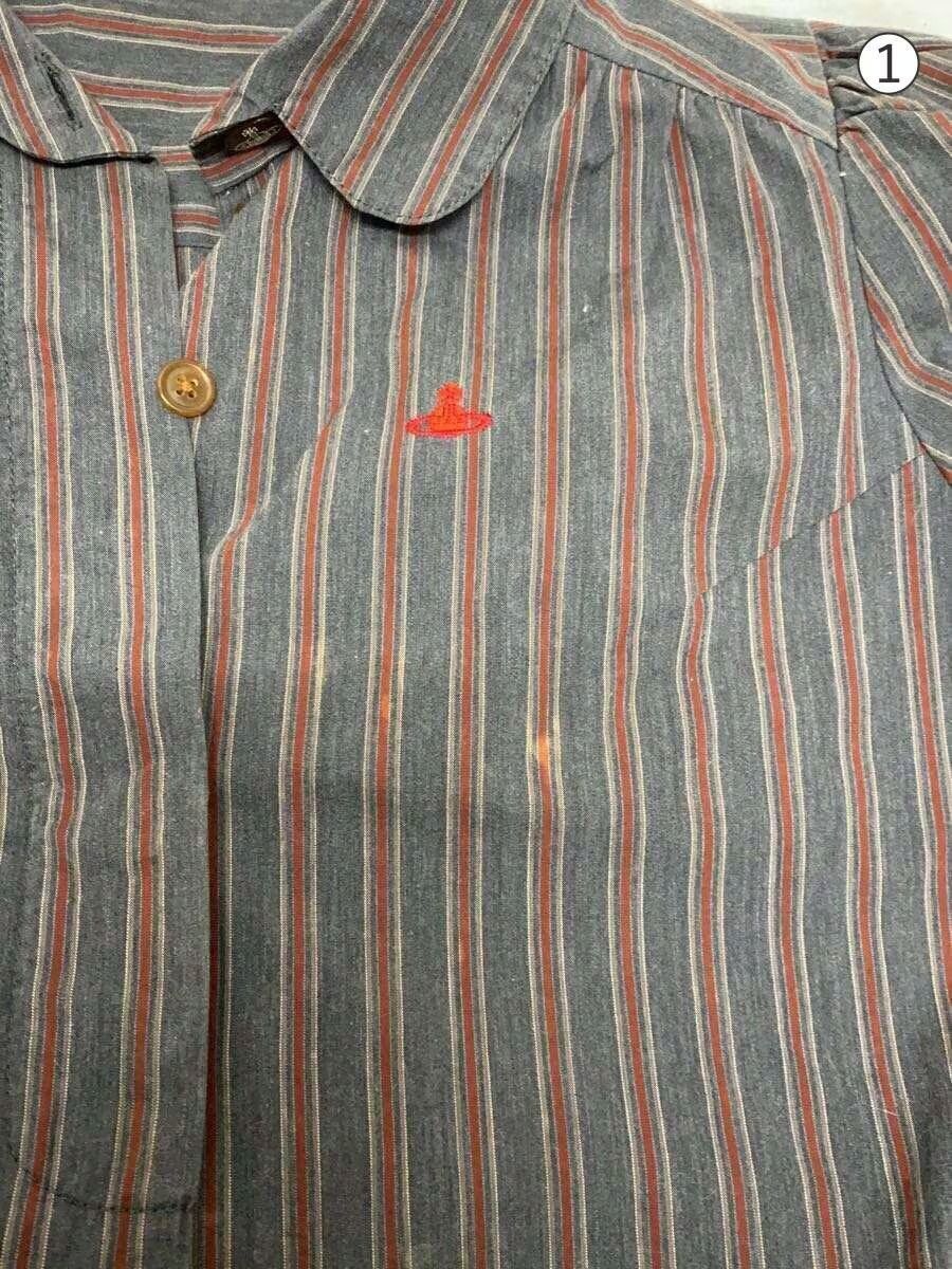 Vivienne Westwood Striped Orb Blouse Size L / US 10 / IT 46 - 4 Thumbnail
