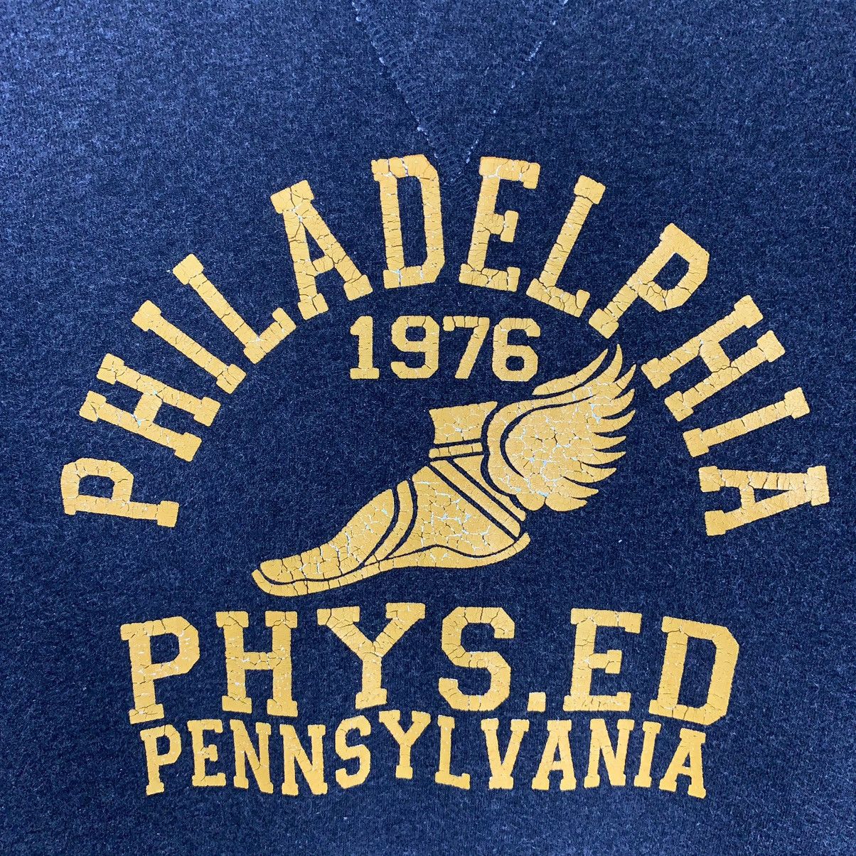 Old Navy × Vintage Vintage Navy Discus American Philadephia 1976 Sweatshirt Size M / US 6-8 / IT 42-44 - 3 Thumbnail