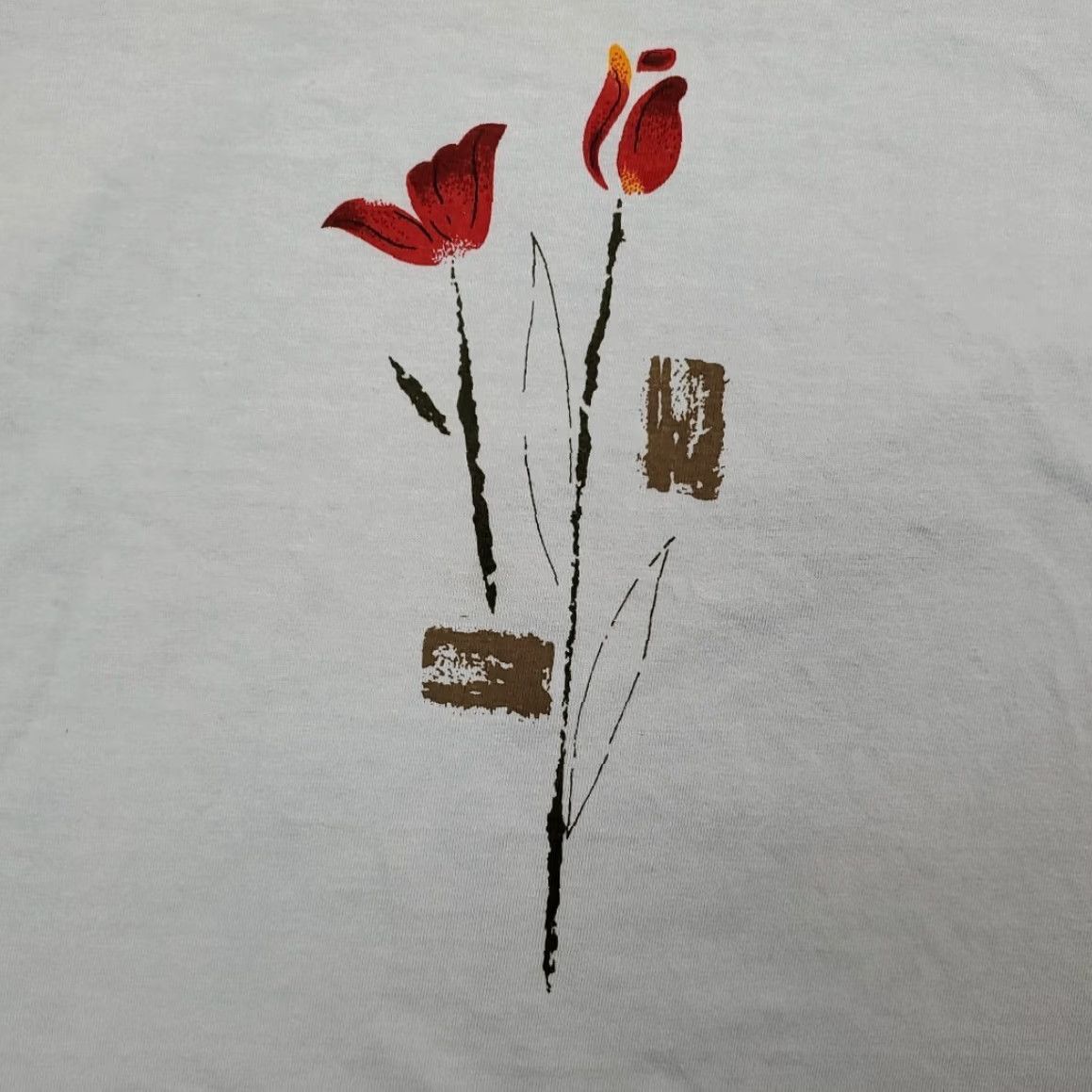 Vintage VINTAGE Kaktus Shirt Women XL Blue Cottage Coastal Flower Art Casual Nature TEE Size XL / US 12-14 / IT 48-50 - 2 Thumbnail