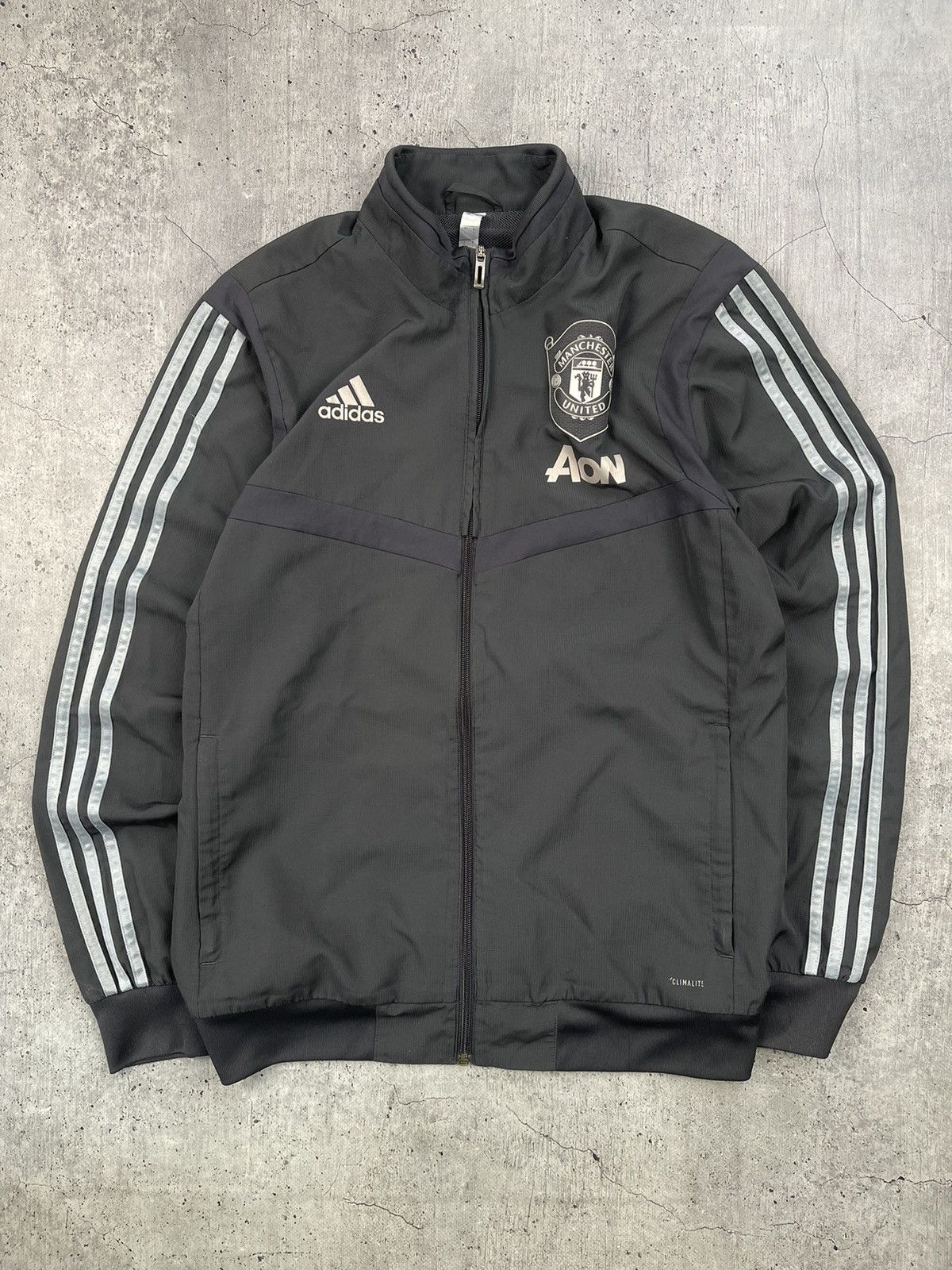 Adidas × Vintage Adidas Manchester United Full Zip Up Size US L / EU 52-54 / 3 - 1 Thumbnail