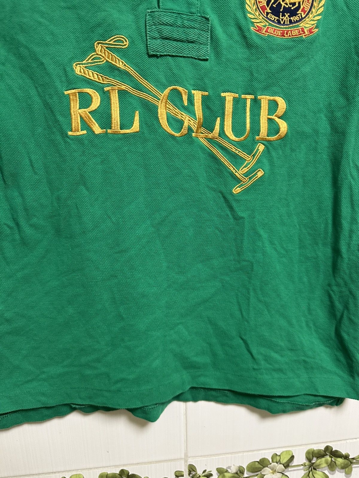 Polo Ralph Lauren × Vintage Ralph Lauren Sport Challenge Cup Green Cotton Polo Women's Size L / US 10 / IT 46 - 4 Thumbnail