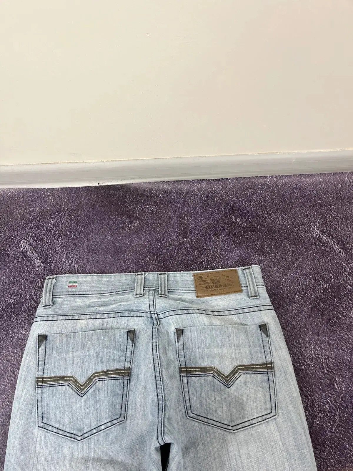 Diesel × Vintage Vintage Diesel Sky Brand Y2K Light Blue Avant Garde Jeans Size US 30 / EU 46 - 5 Thumbnail
