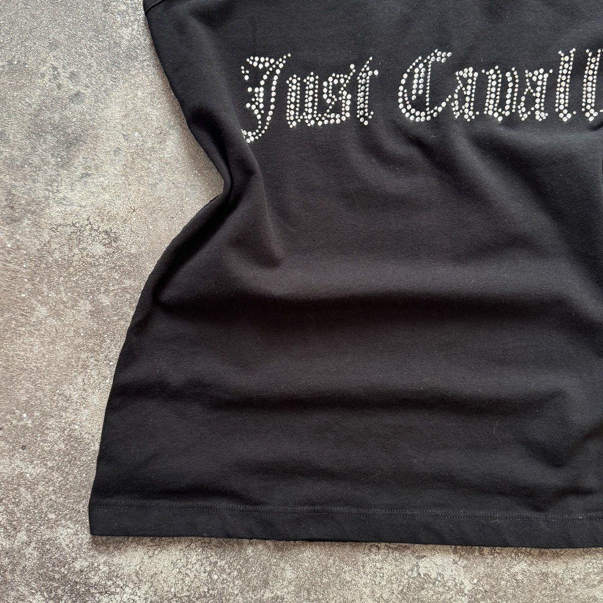 Just Cavalli Just Cavalli Vintage Y2K Rhinestones Gothic Logo Tank Top Size M / US 6-8 / IT 42-44 - 6 Thumbnail