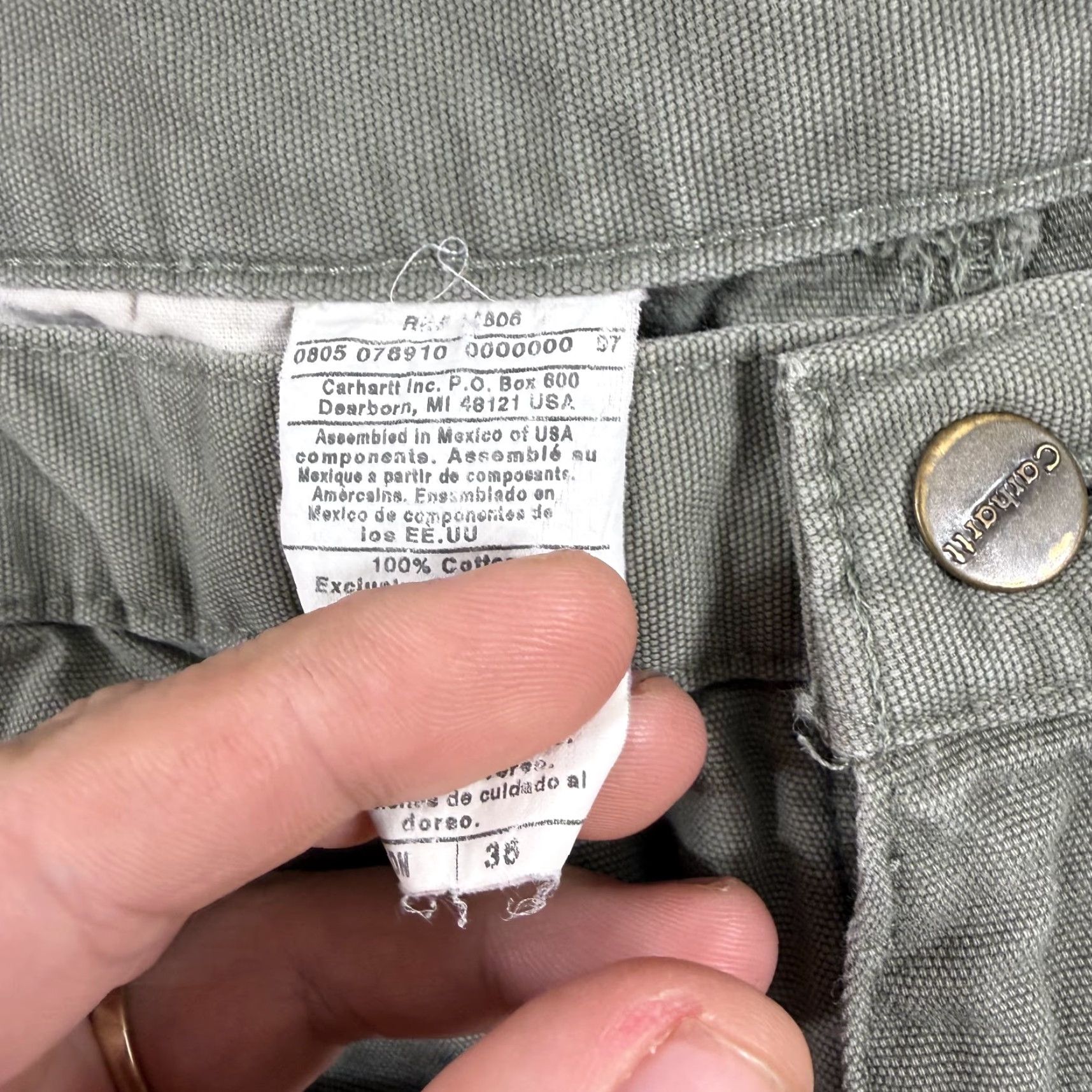Carhartt VINTAGE Carhartt Cargo Shorts Men Regular Size 36 Green 9in Inseam 10-12in Rise Workwear Baggy Pockets Size US 34 / EU 50 - 7 Thumbnail