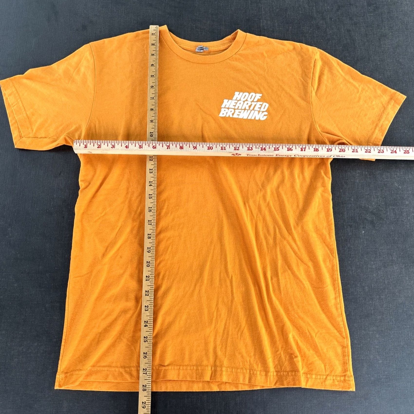 Vintage Hoof Hearted Brewing L T-Shirt Skateboarder Graphic Ohio Beer Mens Orange Size US L / EU 52-54 / 3 - 2 Thumbnail