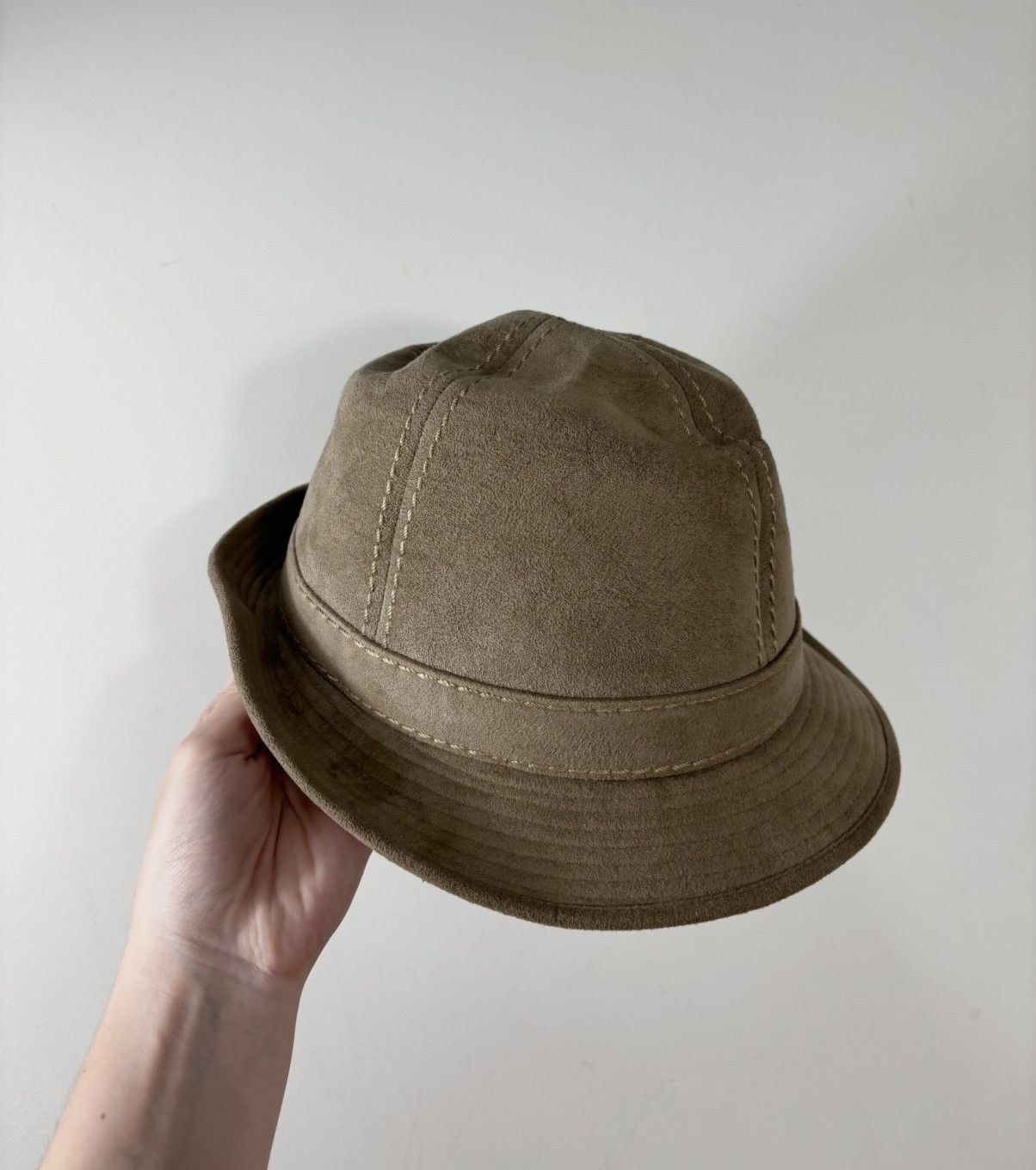 Vintage Vintage Mayser Hat Exclusive Alcantara Suede Safari Style Size ONE SIZE - 13 Thumbnail