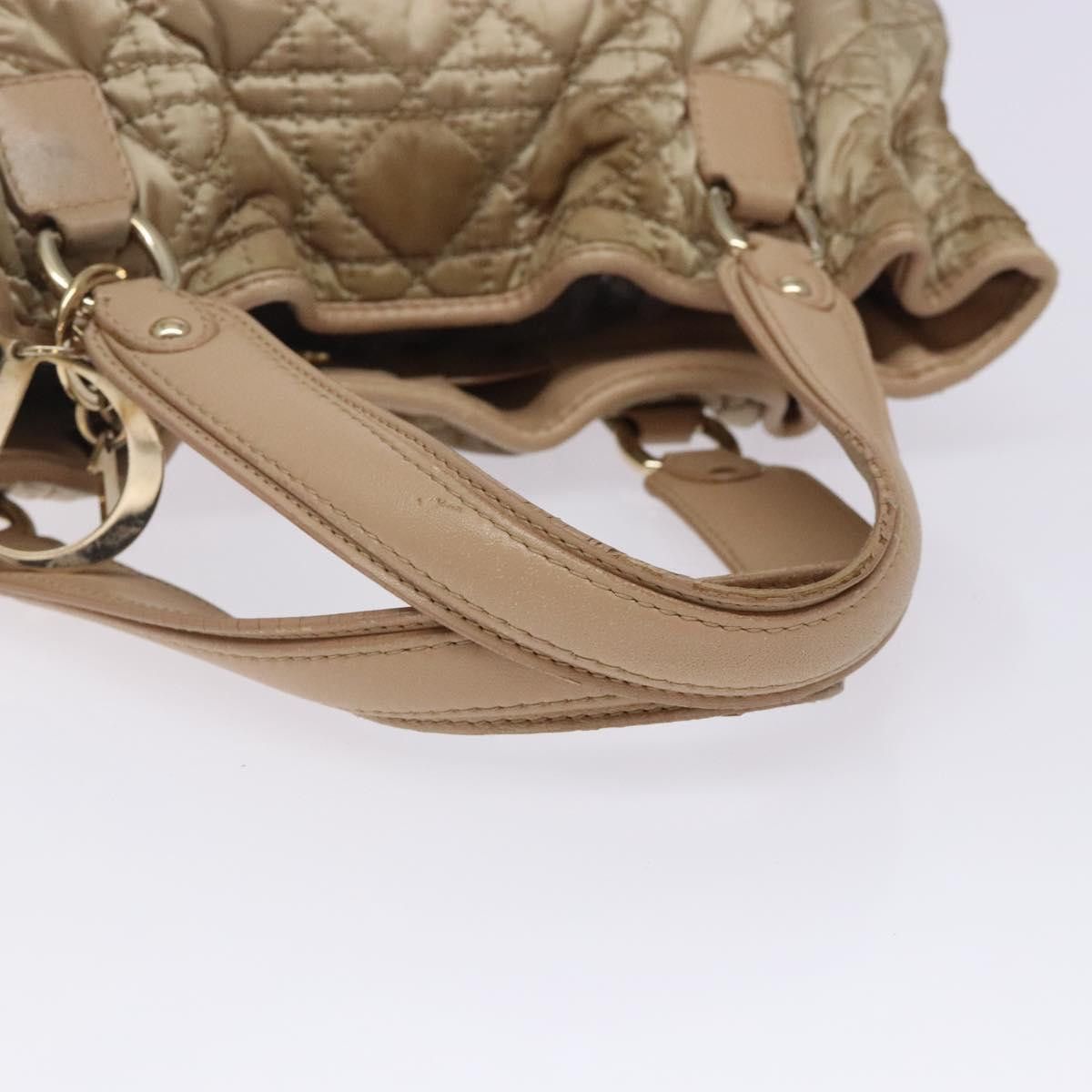 Dior DIOR Canage Hand Bag Nylon Beige Gold Size ONE SIZE - 7 Thumbnail