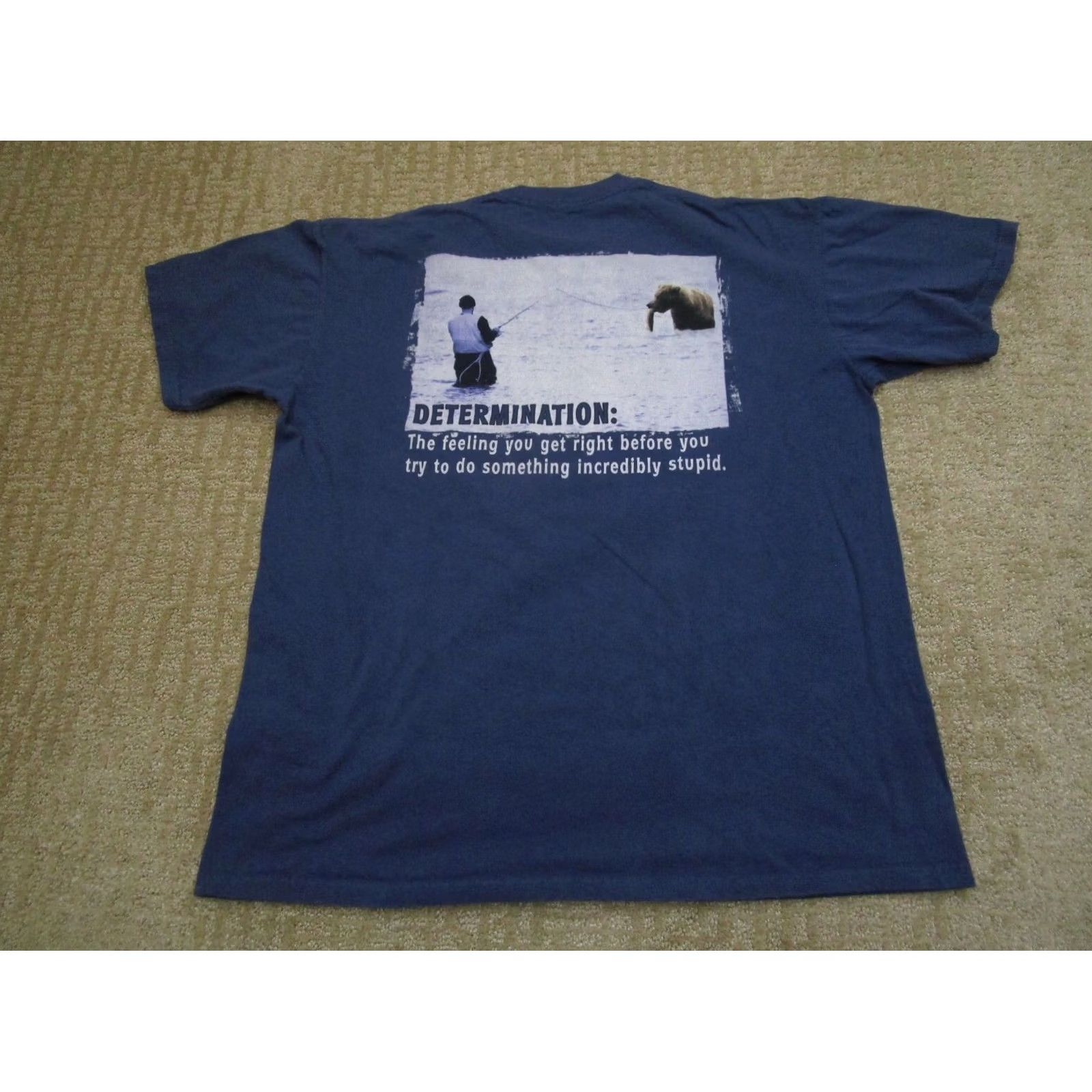 The Mountain The Mountain Shirt Men Large Blue Short Sleeve Cotton Graphic Print Logo T-Shirt For Outdoor Quotes Shirt Mens Size US L / EU 52-54 / 3 - 3 Thumbnail