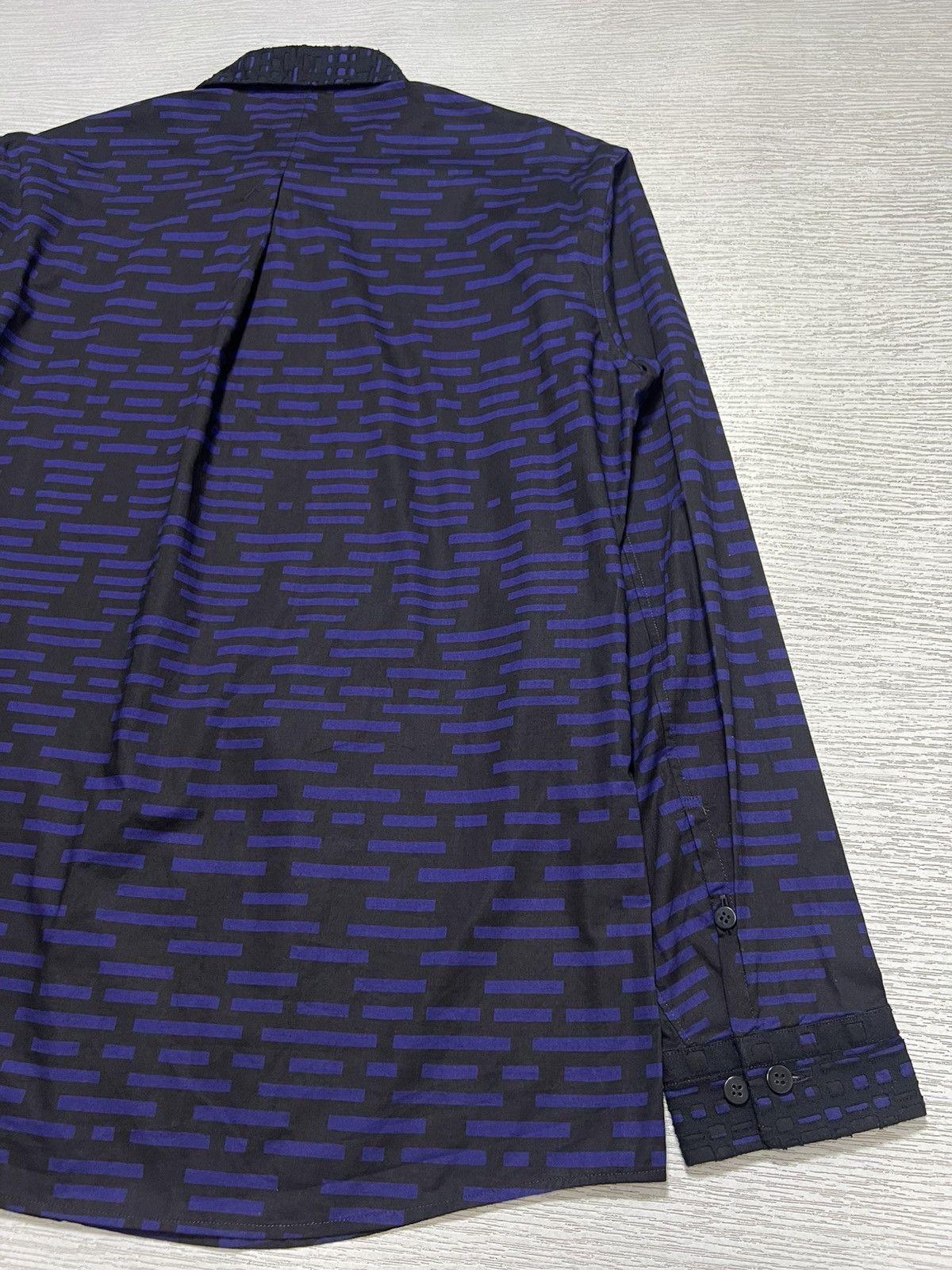 Issey Miyake Issey Miyake Men - Geometric Pattern Longsleeve Shirt Size US L / EU 52-54 / 3 - 10 Thumbnail