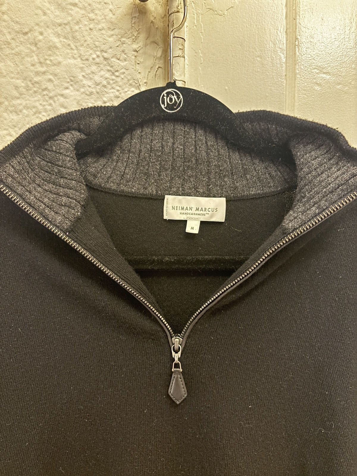 Neiman Marcus Neiman Marcus Cashmere Quarter-Zip Pullover Sweater Size US M / EU 48-50 / 2 - 3 Thumbnail