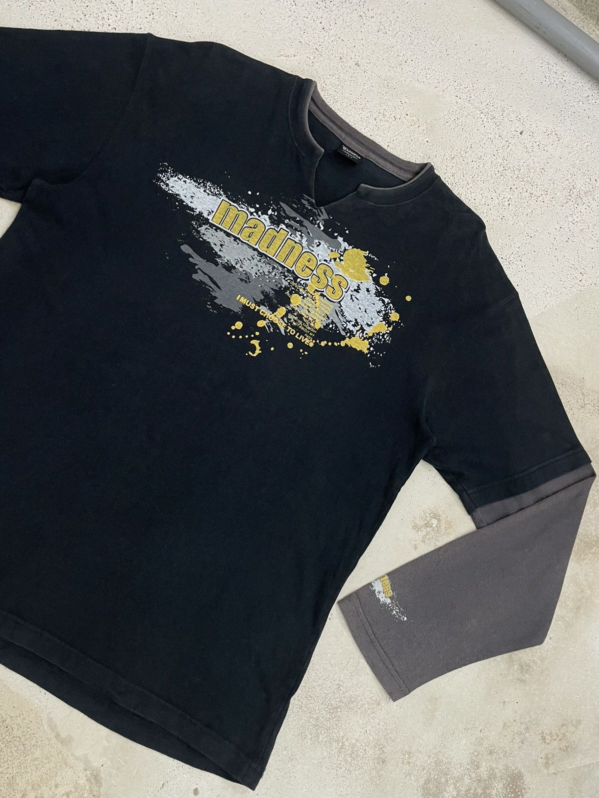 Madness Madness Layer Sleeve Wording Y2K Style Life Poem Size US L / EU 52-54 / 3 - 5 Thumbnail