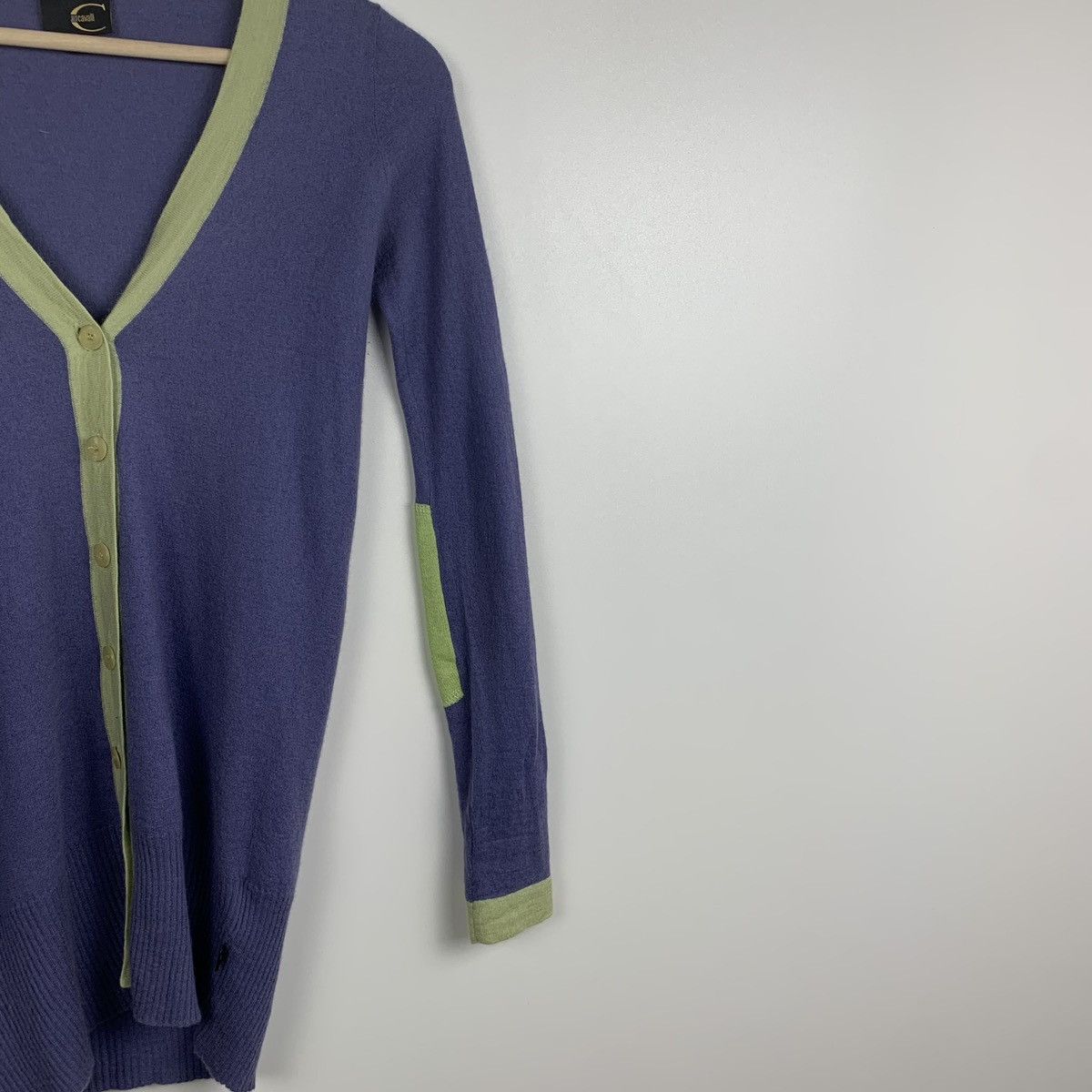 Just Cavalli Just Cavalli Cashmere Silk Cardigan Purple Size 40 V-Neck Size S / US 4 / IT 40 - 5 Thumbnail