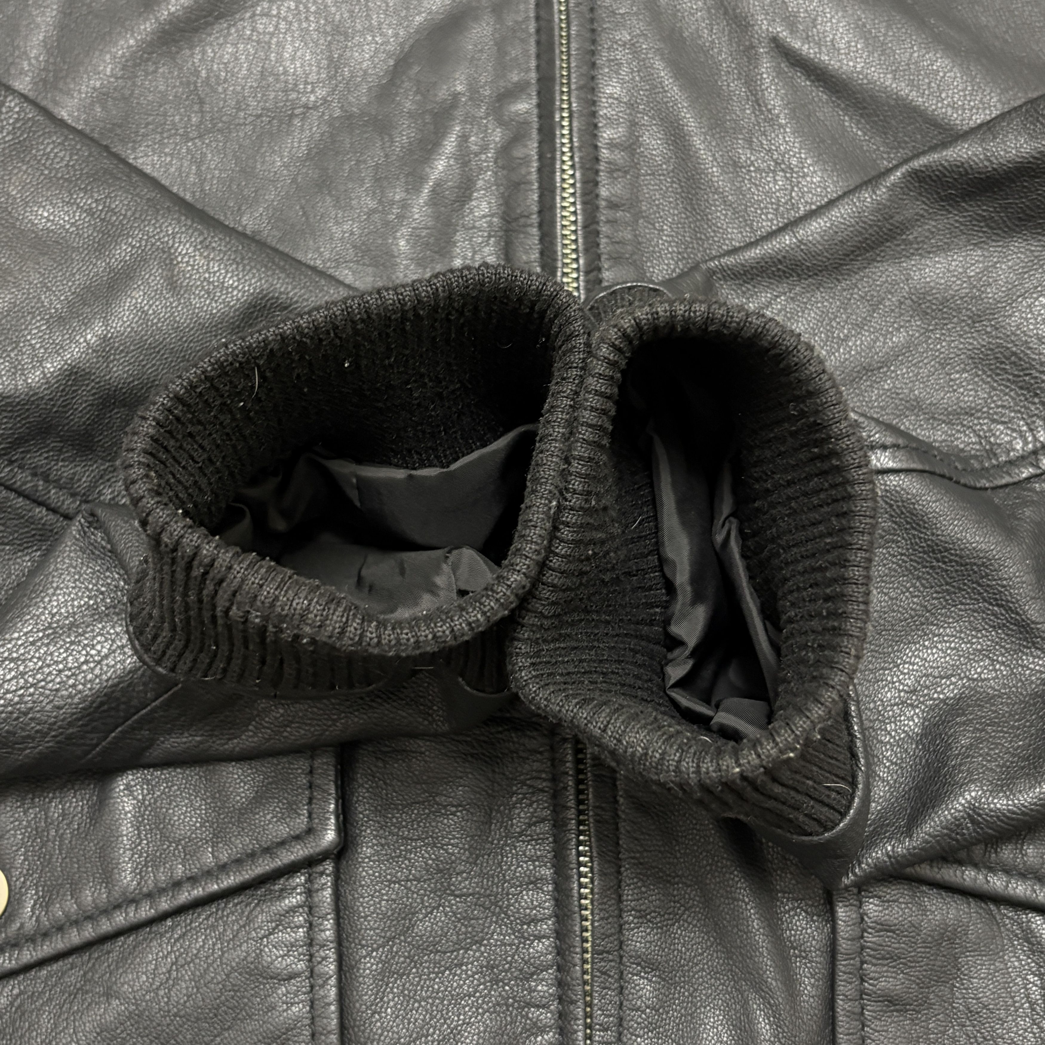 Levi's Levi's Goat Leather Jacket Aviator Bomber Jacket Zip Pockets Size US L / EU 52-54 / 3 - 11 Thumbnail