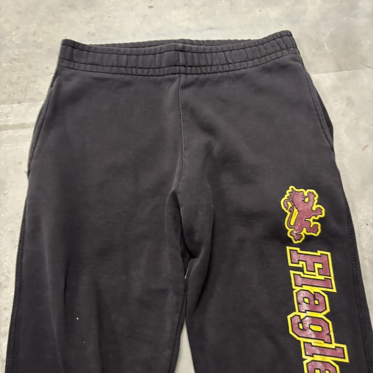 Japanese Brand × Vintage Crazy Vintage Y2K/2000s Baggy Black College Streetwear Essential Sweatpants! Size US 34 / EU 50 - 4 Thumbnail