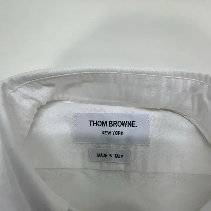 Thom Browne Thom Browne Classic Stripe Oxford Long Sleeve Shirt -2507 Size US M / EU 48-50 / 2 - 1 Thumbnail