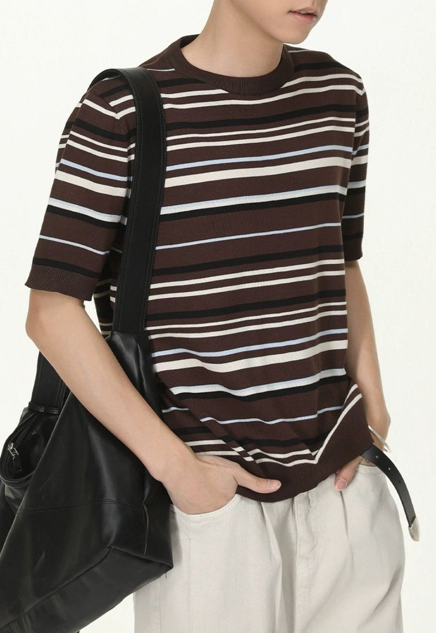 Other Contrast Stripe Short Sleeve Top Size US M / EU 48-50 / 2 - 5 Thumbnail