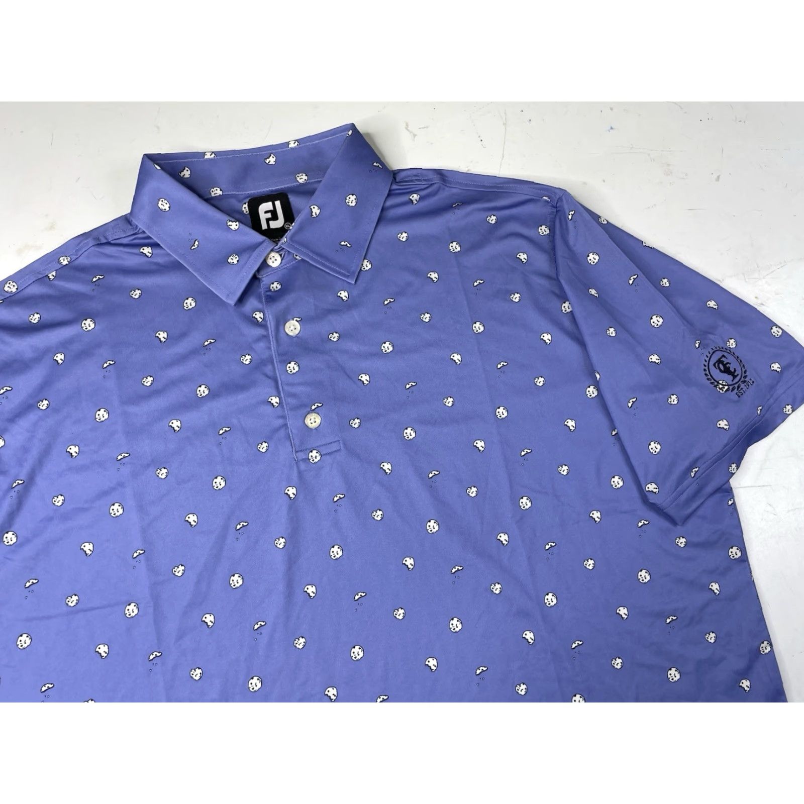Footjoy Footjoy FJ Polo Golf Shirt Cookies Print AOP Tualatin CC Mens XL Performance Size US XL / EU 56 / 4 - 2 Thumbnail