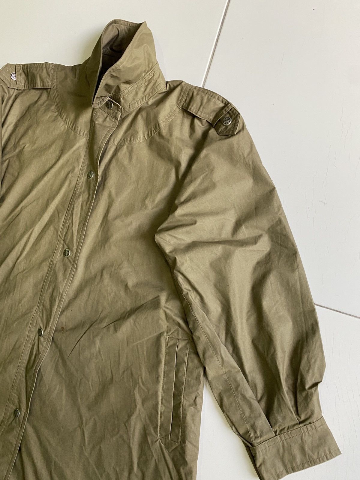 Yves Saint Laurent Vintage 80s Yves Saint Laurent Linen Long Men Jacket Size US M / EU 48-50 / 2 - 8 Thumbnail