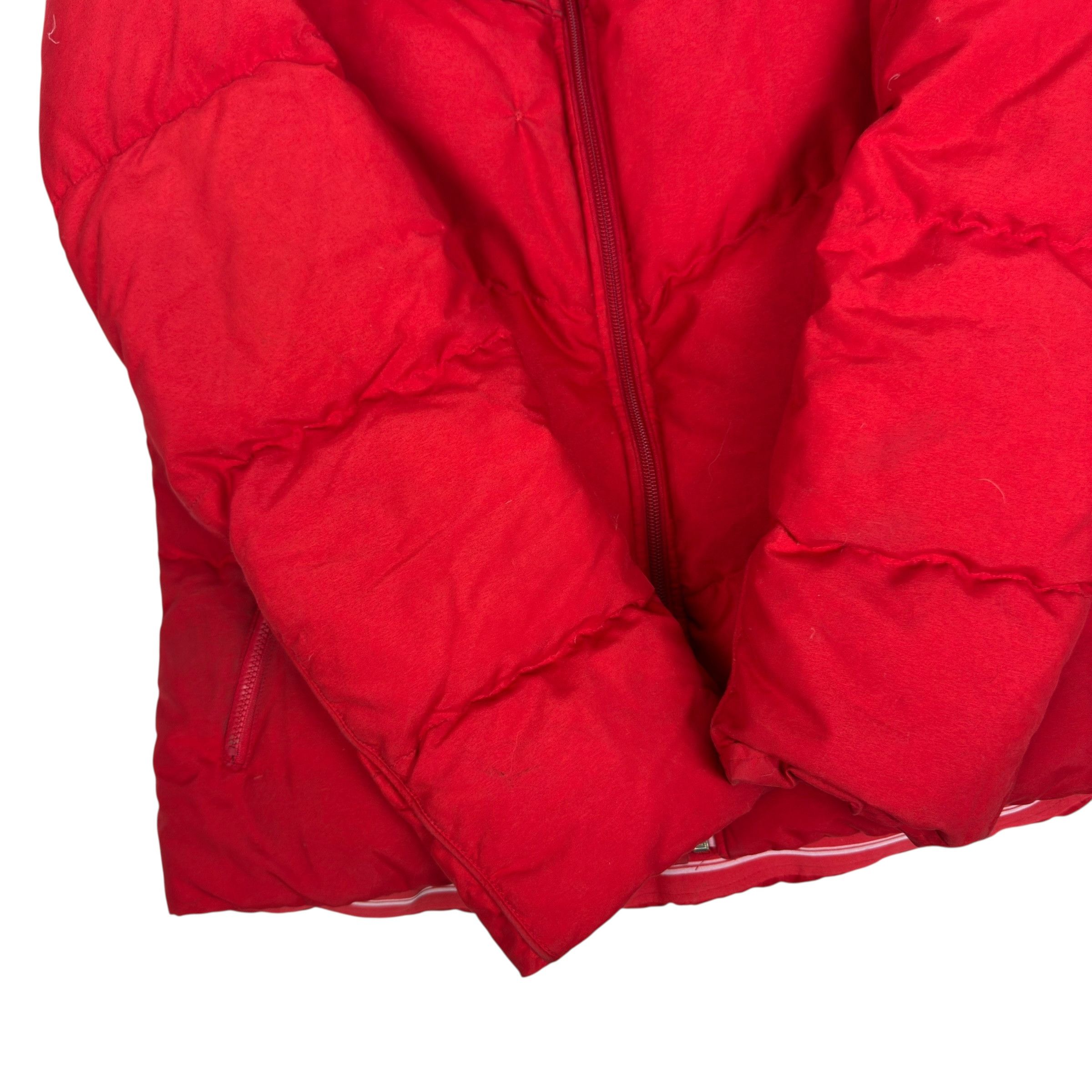 Nike Nike Women's Red White Solo Swoosh Full Zip Puffer Jacket M Size M / US 6-8 / IT 42-44 - 6 Thumbnail