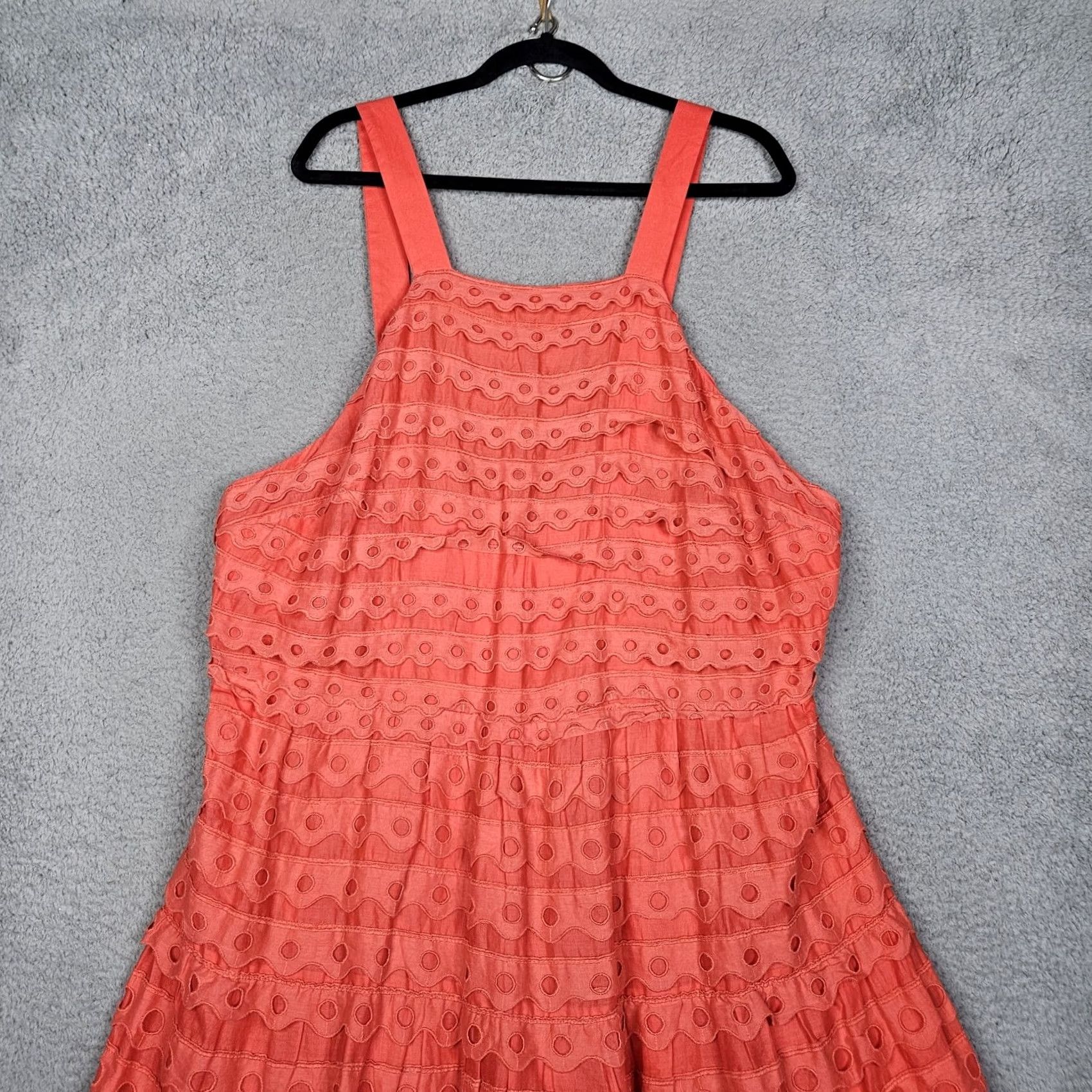 Anthropologie VINTAGE Anthropologie Maeve Women's Halter Eyelet Midi Dress Plus Size 20W NEW Size 3XL / US 20-22 - 6 Thumbnail