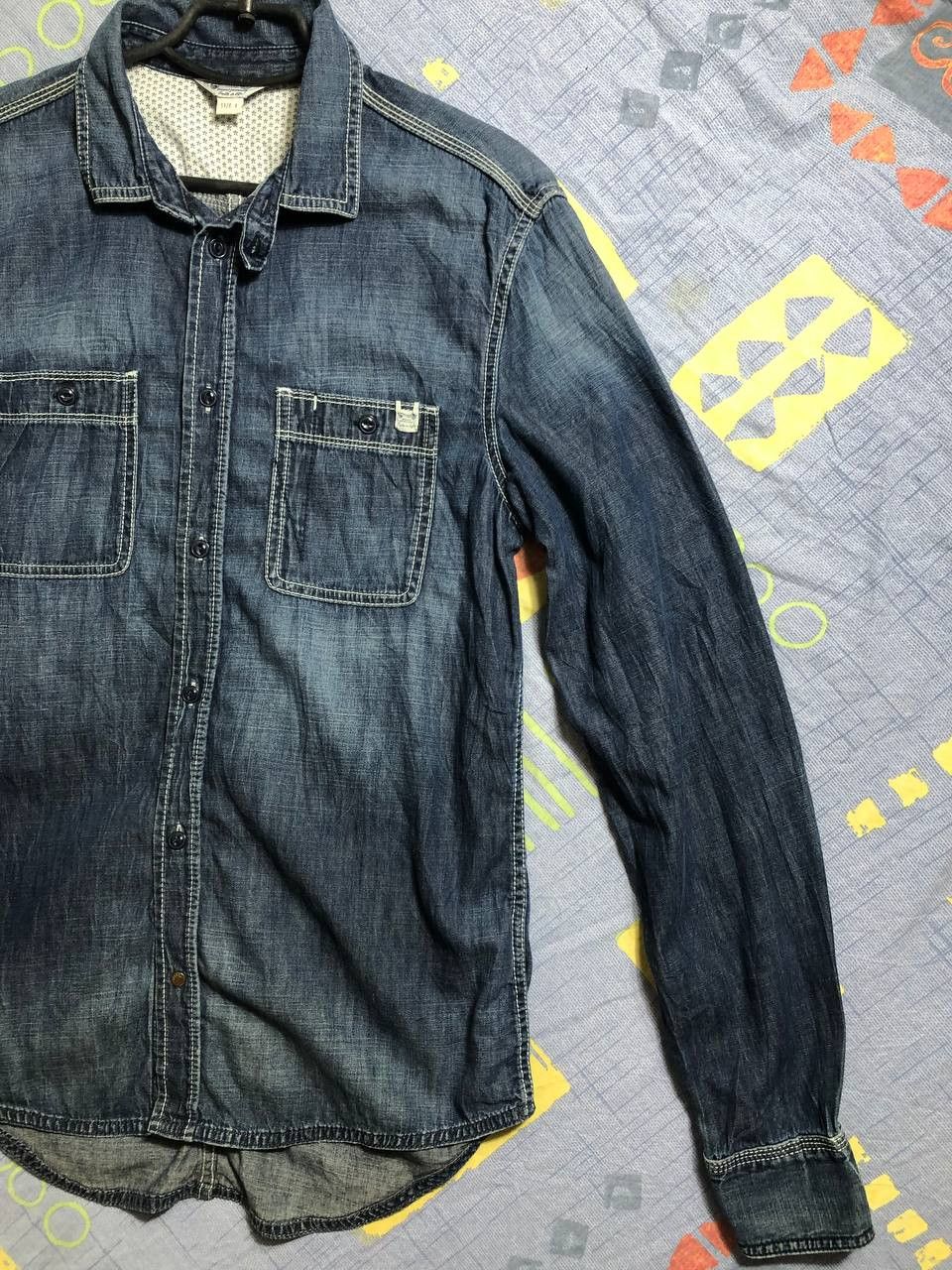 Diesel Rare! Diesel Project Monogram Shirt Y2K Button Up 90s Size US L / EU 52-54 / 3 - 19 Thumbnail