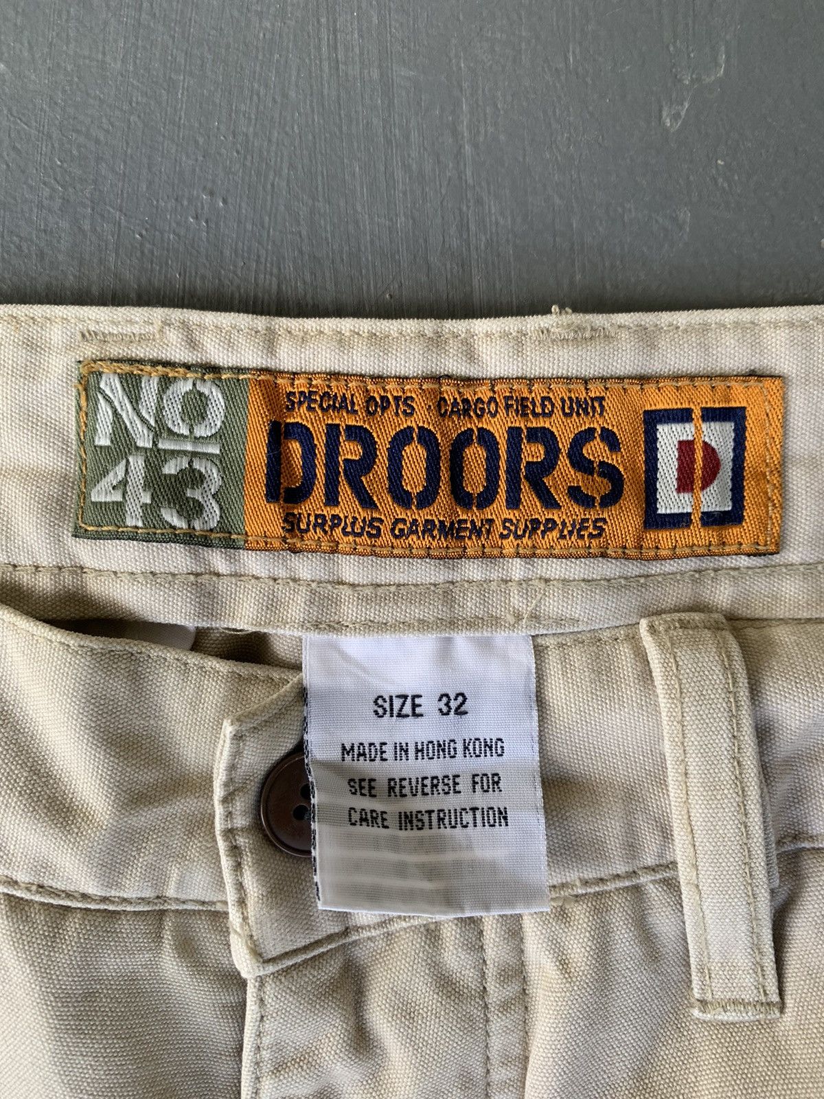 DC × Droors Vintage 90s Droors Clothing Cargo Pants Size US 32 / EU 48 - 6 Thumbnail