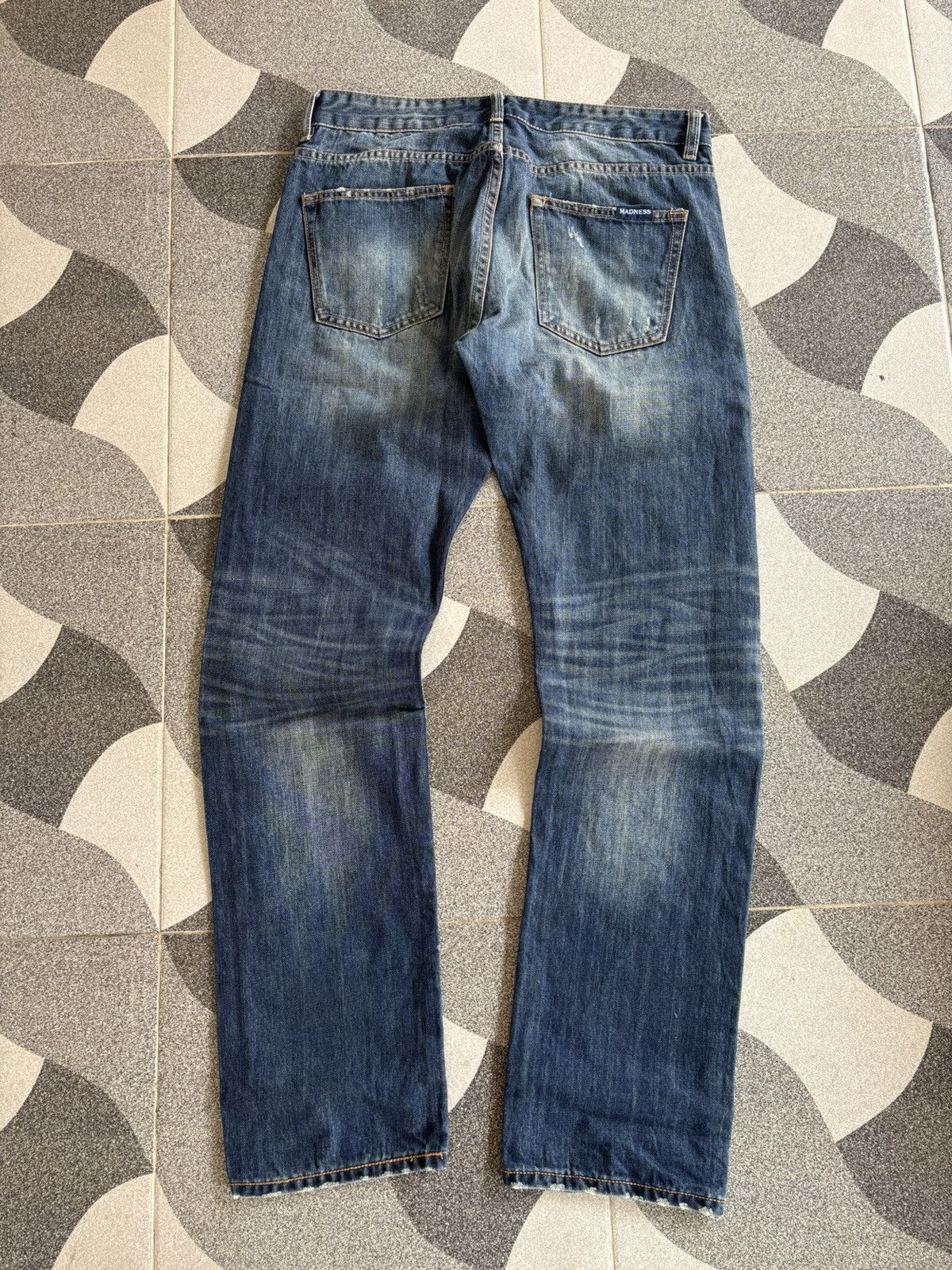 Madness Y2K Madness Individualism Distressed Denim Pants Size US 34 / EU 50 - 3 Thumbnail