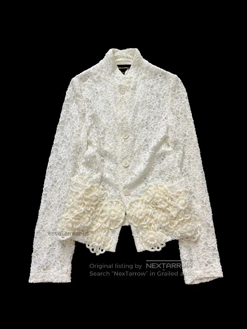 Comme des Garcons Comme Des Garcons Lace applique jacket Size M / US 6-8 / IT 42-44 - 1 Thumbnail