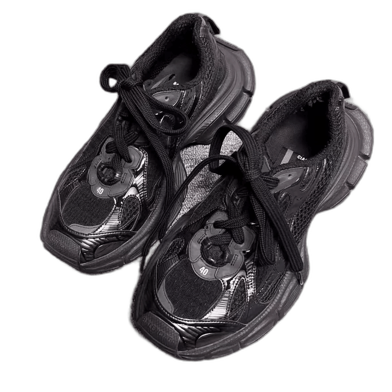 Balenciaga Balenciaga Black Low Top Dad Sneakers Size 40-2505 Size US 7.5 / EU 40-41 - 1 Thumbnail
