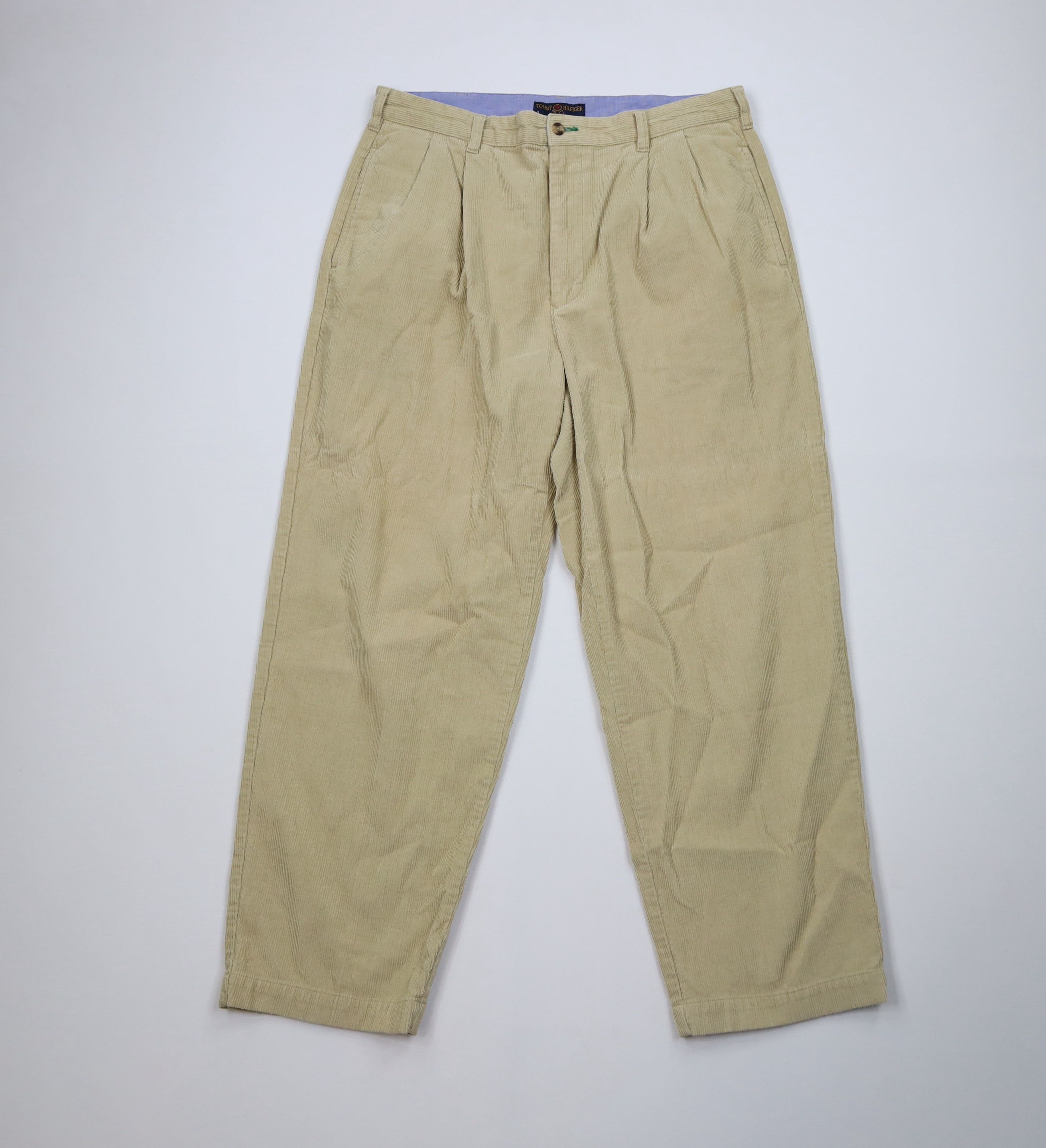 Tommy Hilfiger Vintage 90s Tommy Hilfiger Golf Wide Leg Corduroy Pants Size US 36 / EU 52 - 1 Thumbnail