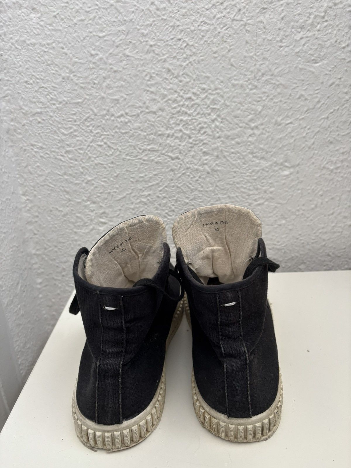 Maison Margiela Mason Margiela M22 Canvas High Top Sneakers Size US 10 / EU 43 - 4 Thumbnail