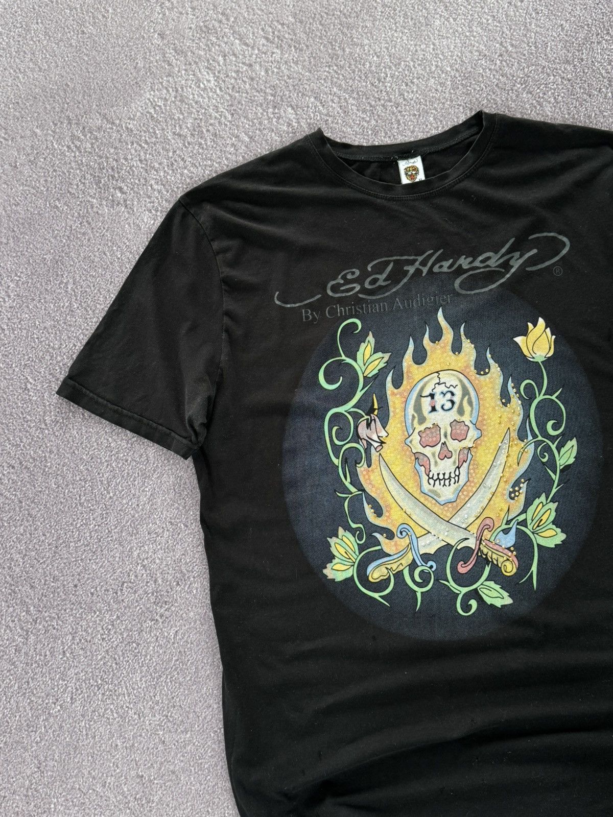 Ed Hardy Ed Hardy Y2K Vintage Streetwear Tattoo T-Shirt Size US XL / EU 56 / 4 - 5 Thumbnail
