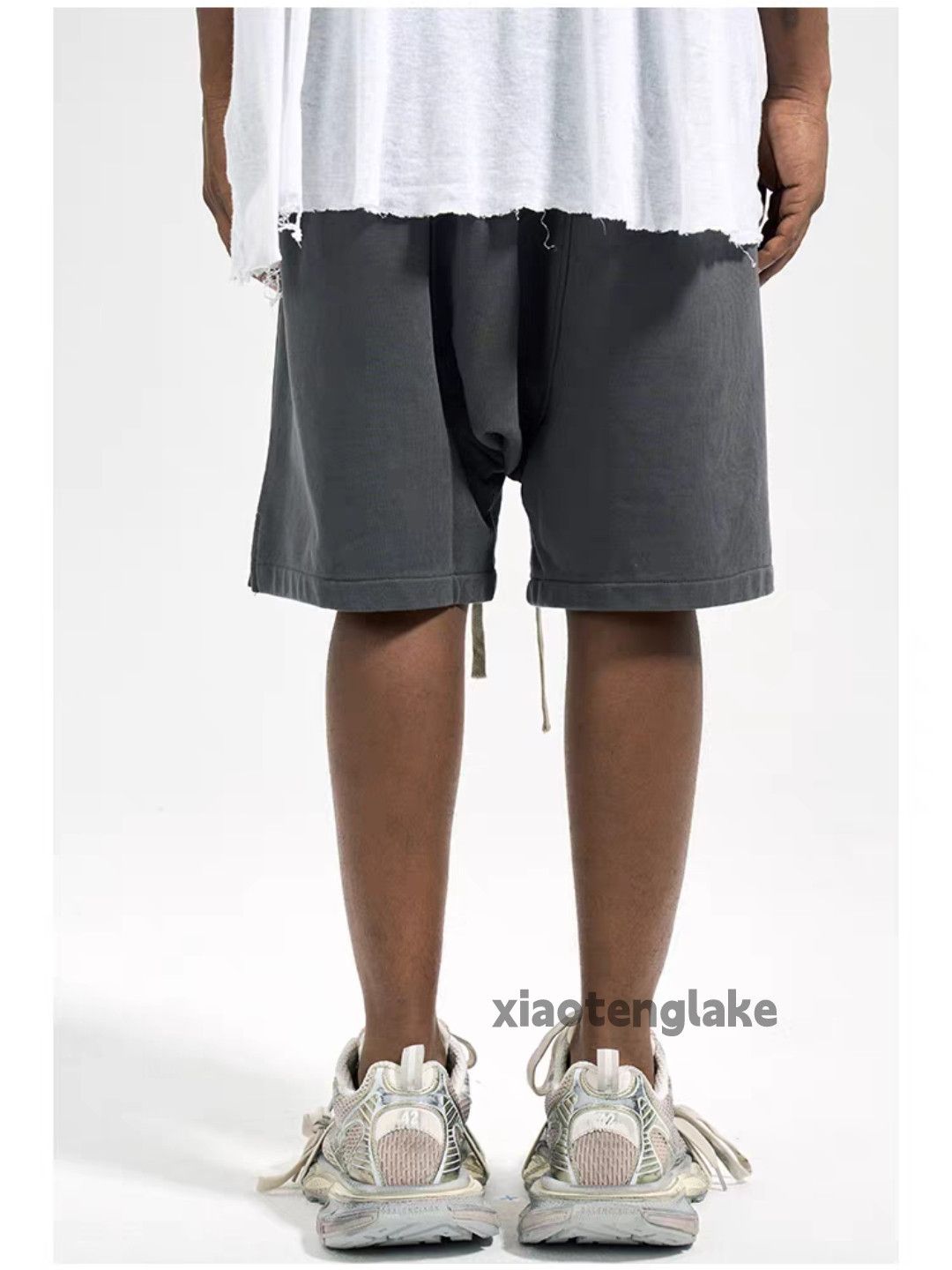 Vintage Xz utility loose baggy flared wide Leg zipper shorts Size US 34 / EU 50 - 2 Thumbnail