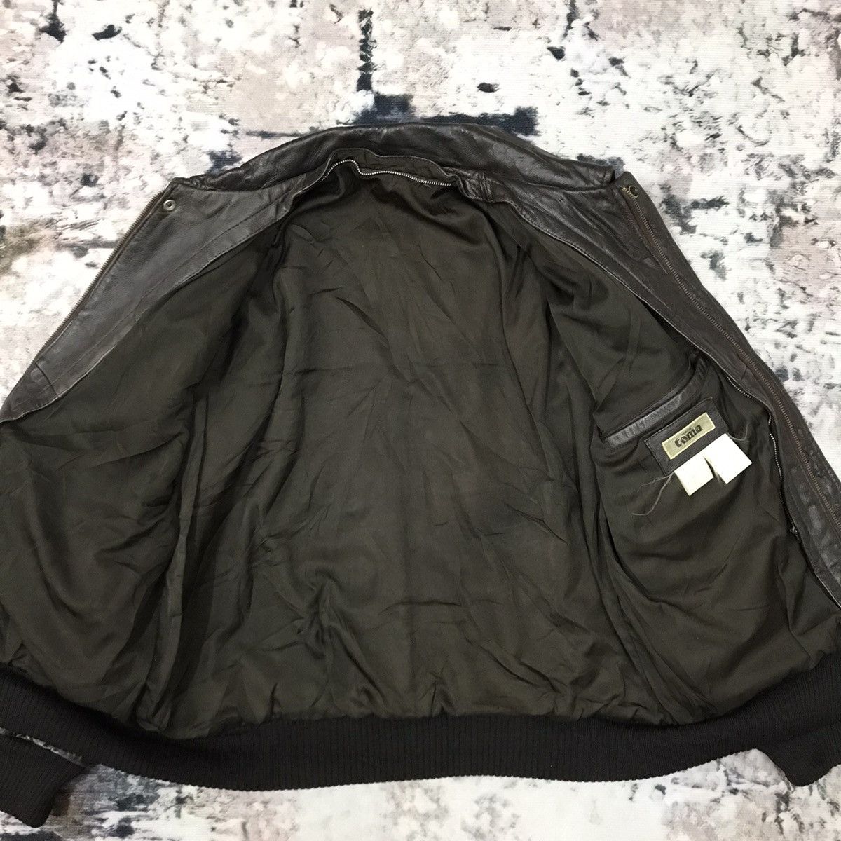 Japanese Brand × Vintage Vintage Men’s Toma Bomber Leather Jacket Size US M / EU 48-50 / 2 - 6 Thumbnail