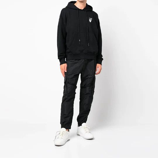 Off-White Black Cut Here Arrows Oversized Hoodie Size US M / EU 48-50 / 2 - 4 Thumbnail