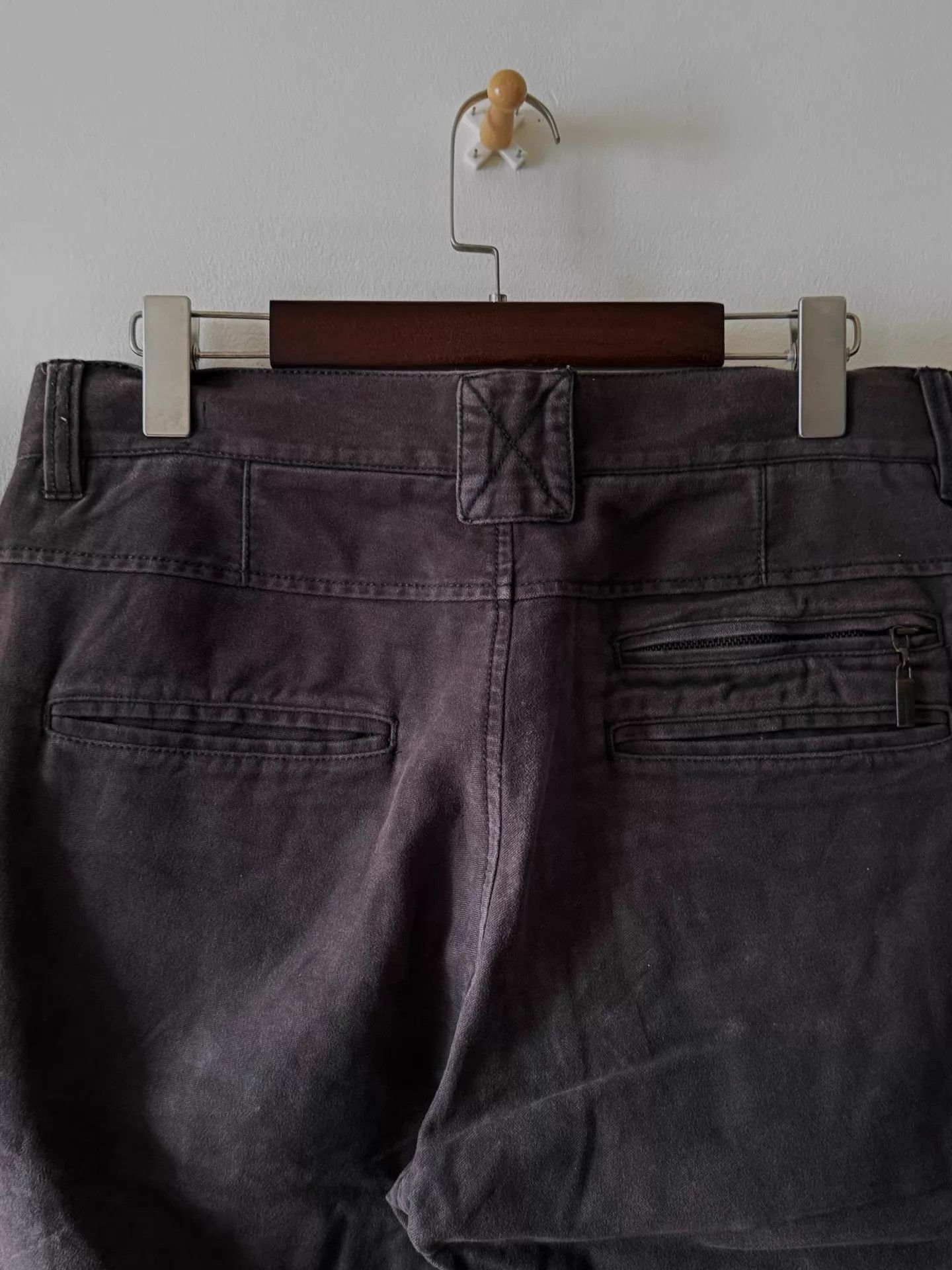 Just Cavalli Just Cavalli 00s Suede Distressed Zip Pants Brownish-Red 48 Size US 32 / EU 48 - 5 Thumbnail