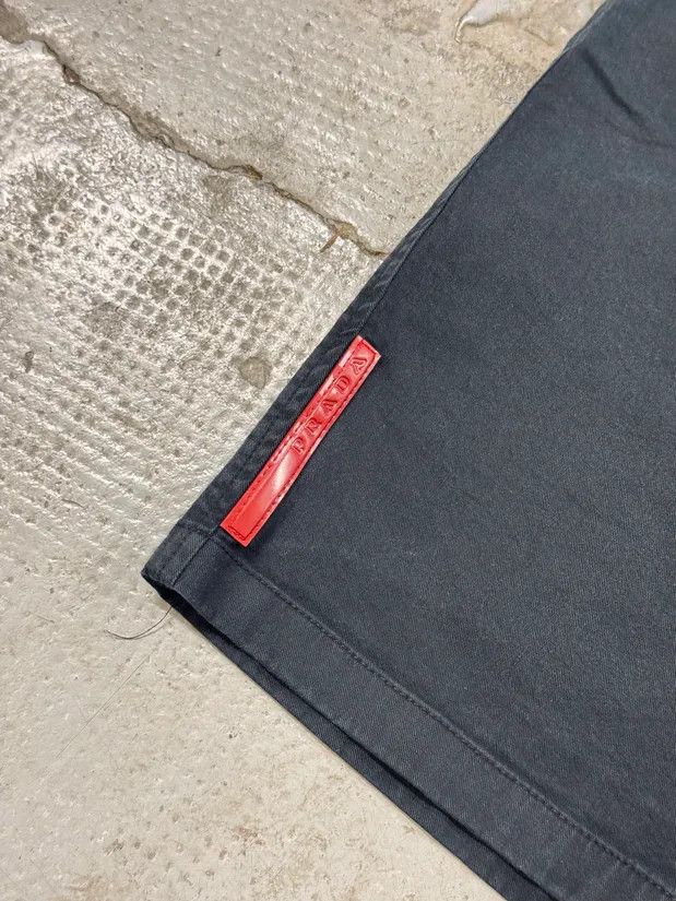 Prada × Vintage 2000s Prada Linea Rossa Navy Shorts Size US 30 / EU 46 - 5 Thumbnail