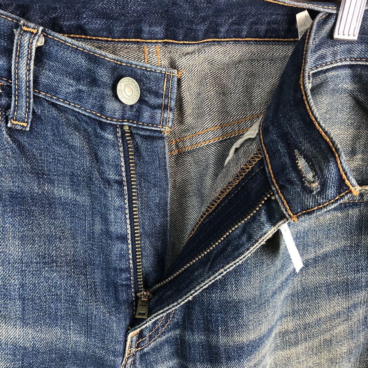 Levi's 505 Levis Blue ripped distressed Denim Pants #1410 Size US 32 / EU 48 - 12 Thumbnail