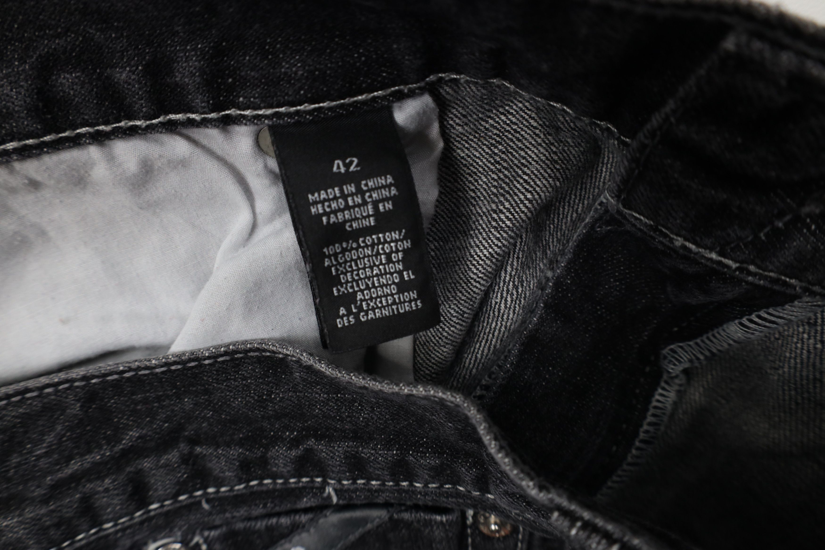Enyce Vintage 90s Y2K Enyce Wide Leg Denim Jeans Black Cotton Size US 40 / EU 56 - 10 Thumbnail
