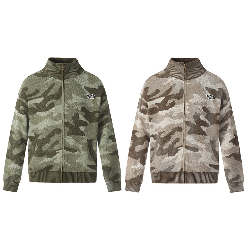 Japanese Brand × Vintage Oversized Vintage Camouflage Cardigan Size US L / EU 52-54 / 3 - 2 Thumbnail