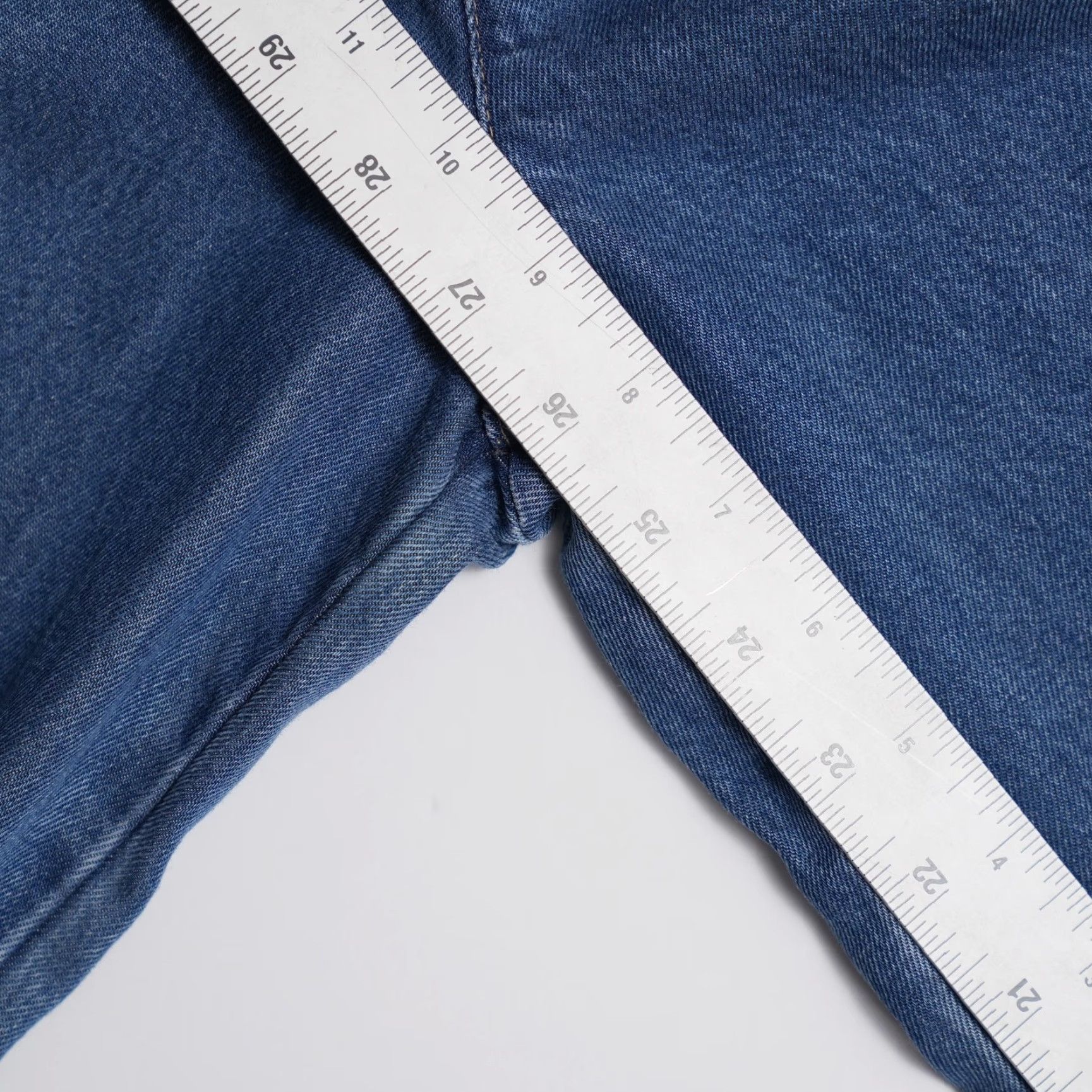 Vintage VINTAGE AKS Jeans Women 12 Blue High Rise Relaxed Fit Straight Leg Denim Made in USA Size 29" - 7 Thumbnail