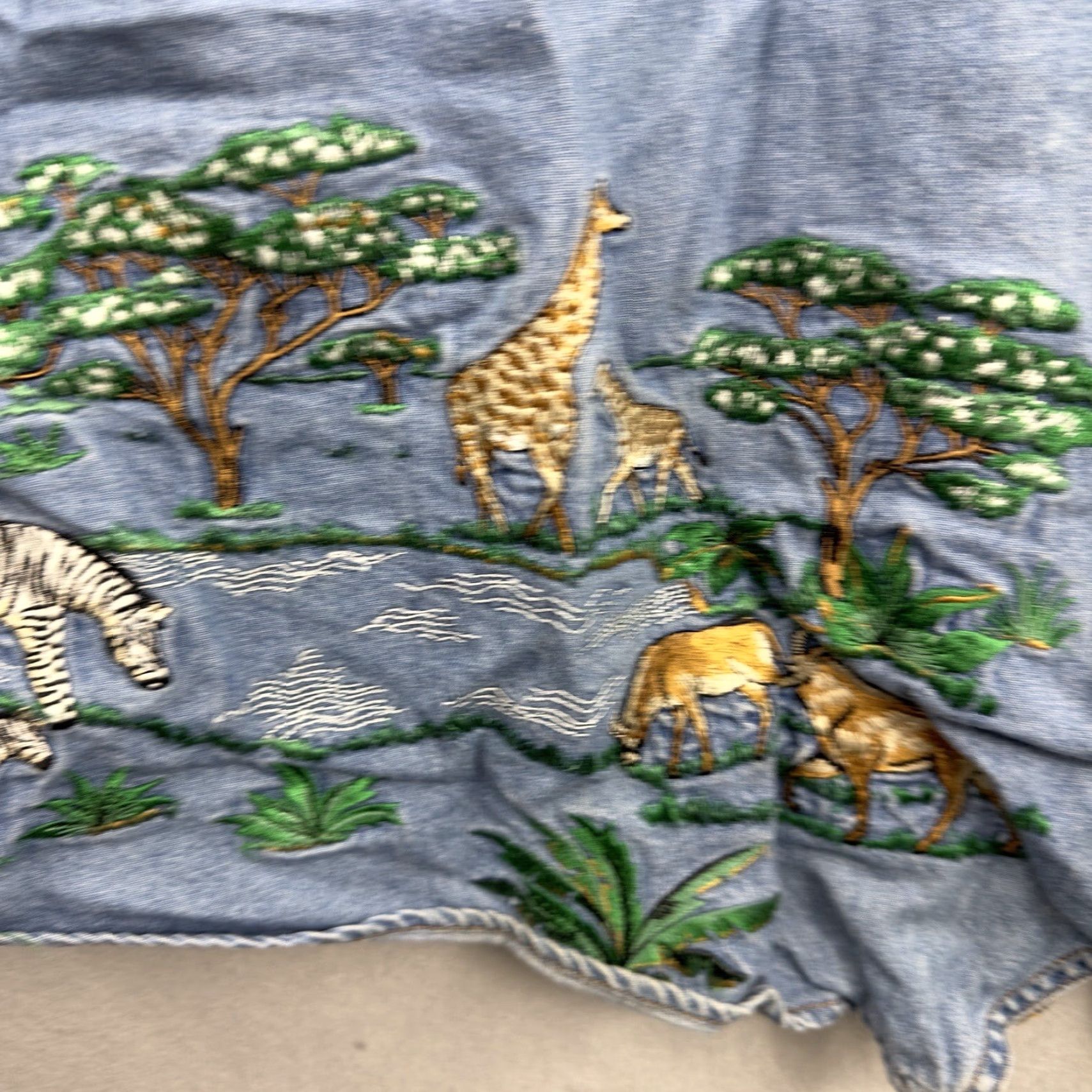 Vintage VINTAGE WWF Vest Women Plus 26/28 Embroidered Safari Chambray 90s Core READ Shirt Ladies 90s WWF Vest Size 4XL / US 24-26 - 6 Thumbnail