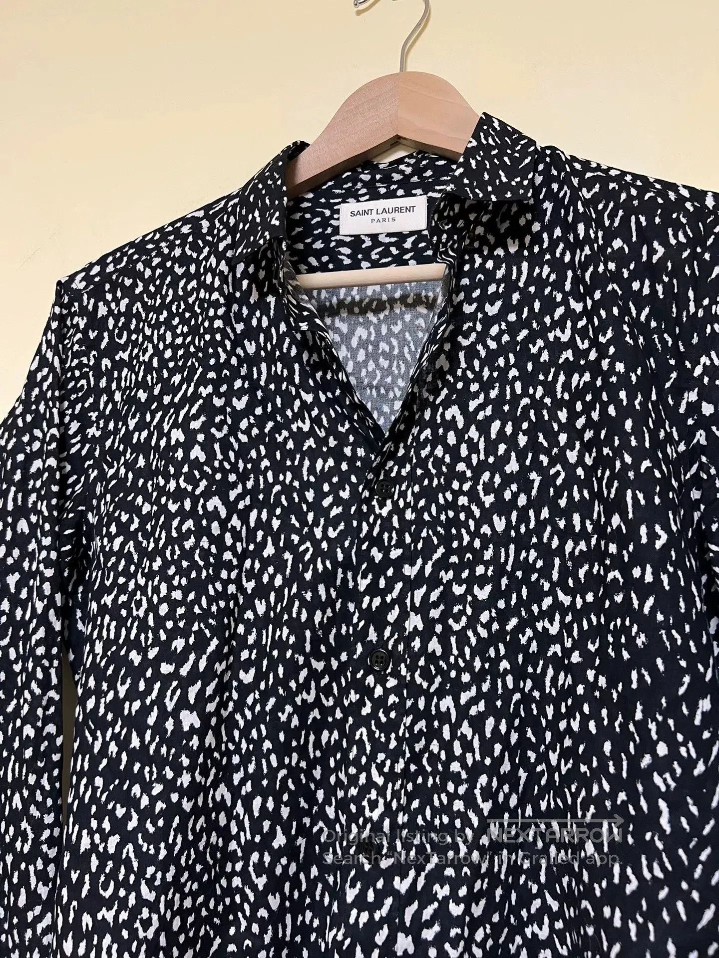 Saint Laurent Paris Saint Laurent YSL Jackson Wang Leopard Shirt. Size US M / EU 48-50 / 2 - 4 Thumbnail