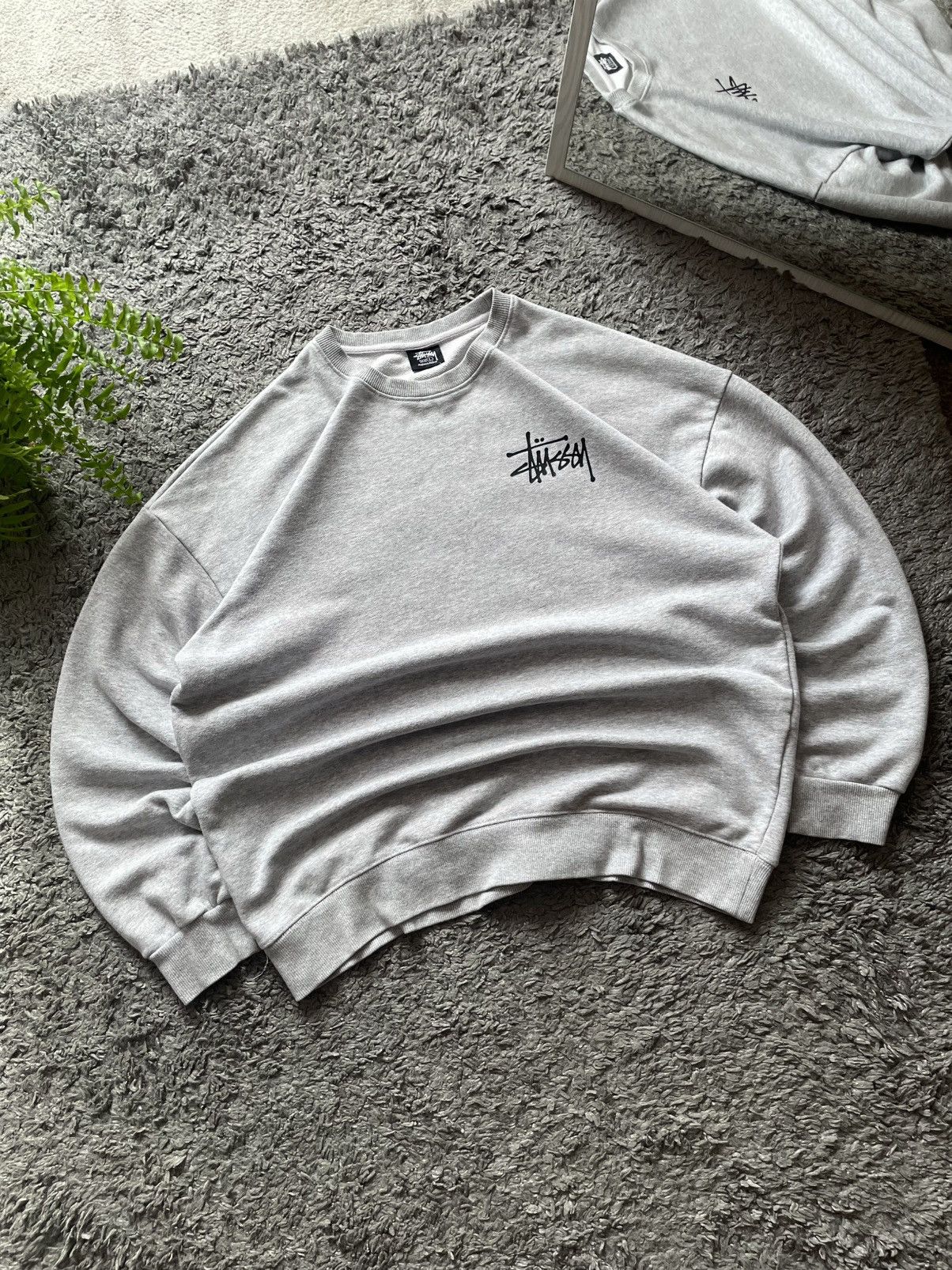 Stussy × Vintage 00s Stüssy Sweatshirt Streetwear Vintage Big Logo Rare Y2k Size US L / EU 52-54 / 3 - 9 Thumbnail