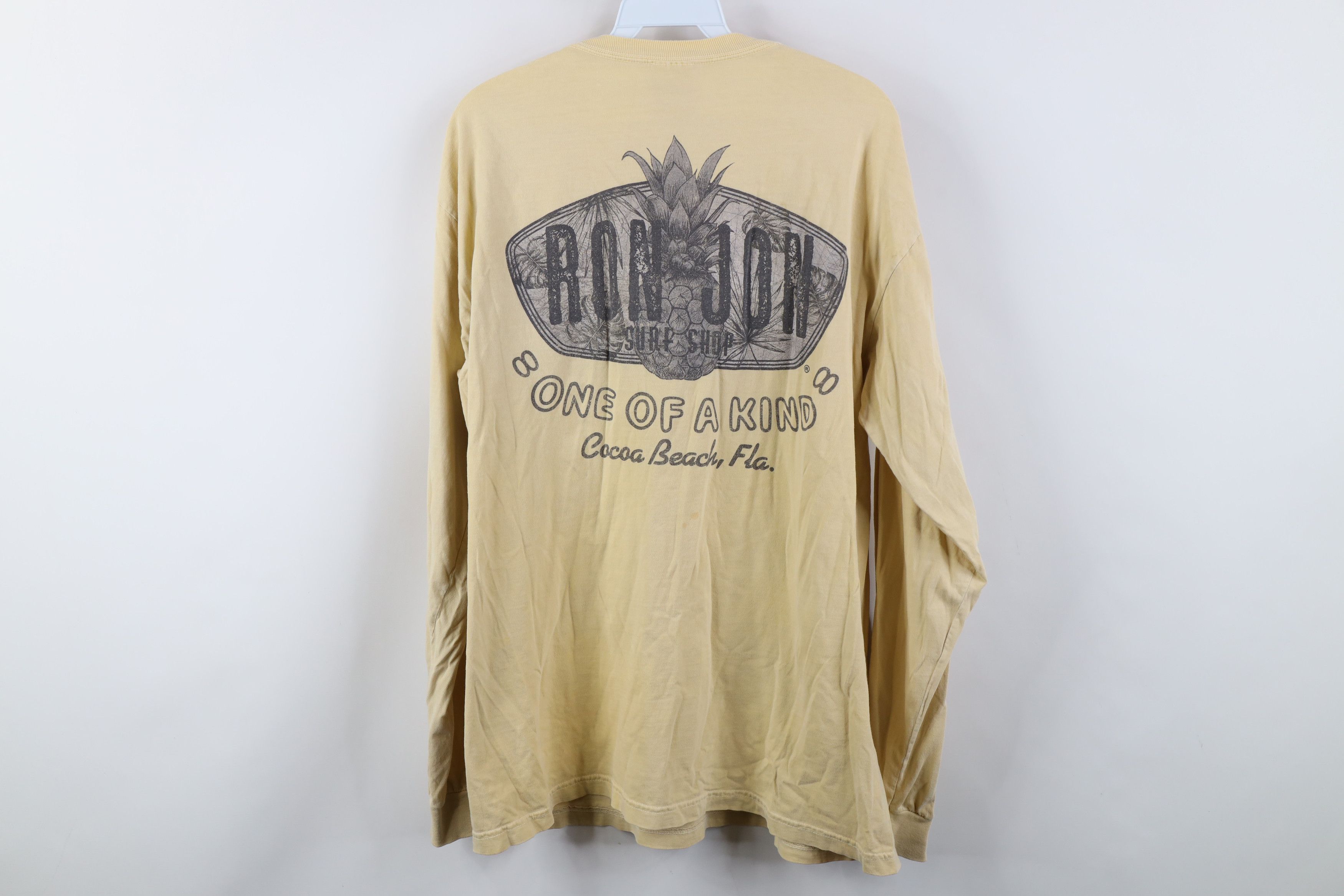 Vintage Vintage Y2K Ron Jon Surf Shop Stonewash Long Sleeve T-Shirt Size US L / EU 52-54 / 3 - 11 Thumbnail
