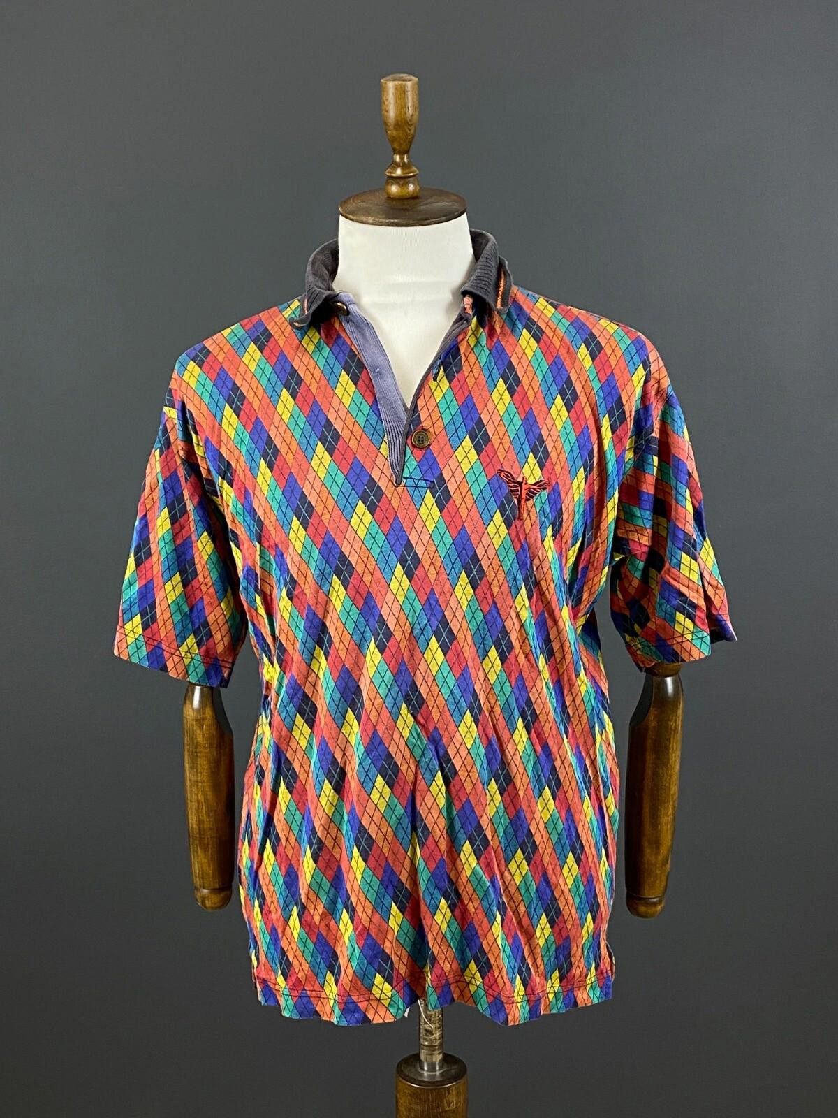 Carlo Colucci Carlo Colucci Vintage Multoclour Argyle Polo Shirt Size S Size US S / EU 44-46 / 1 - 1 Thumbnail