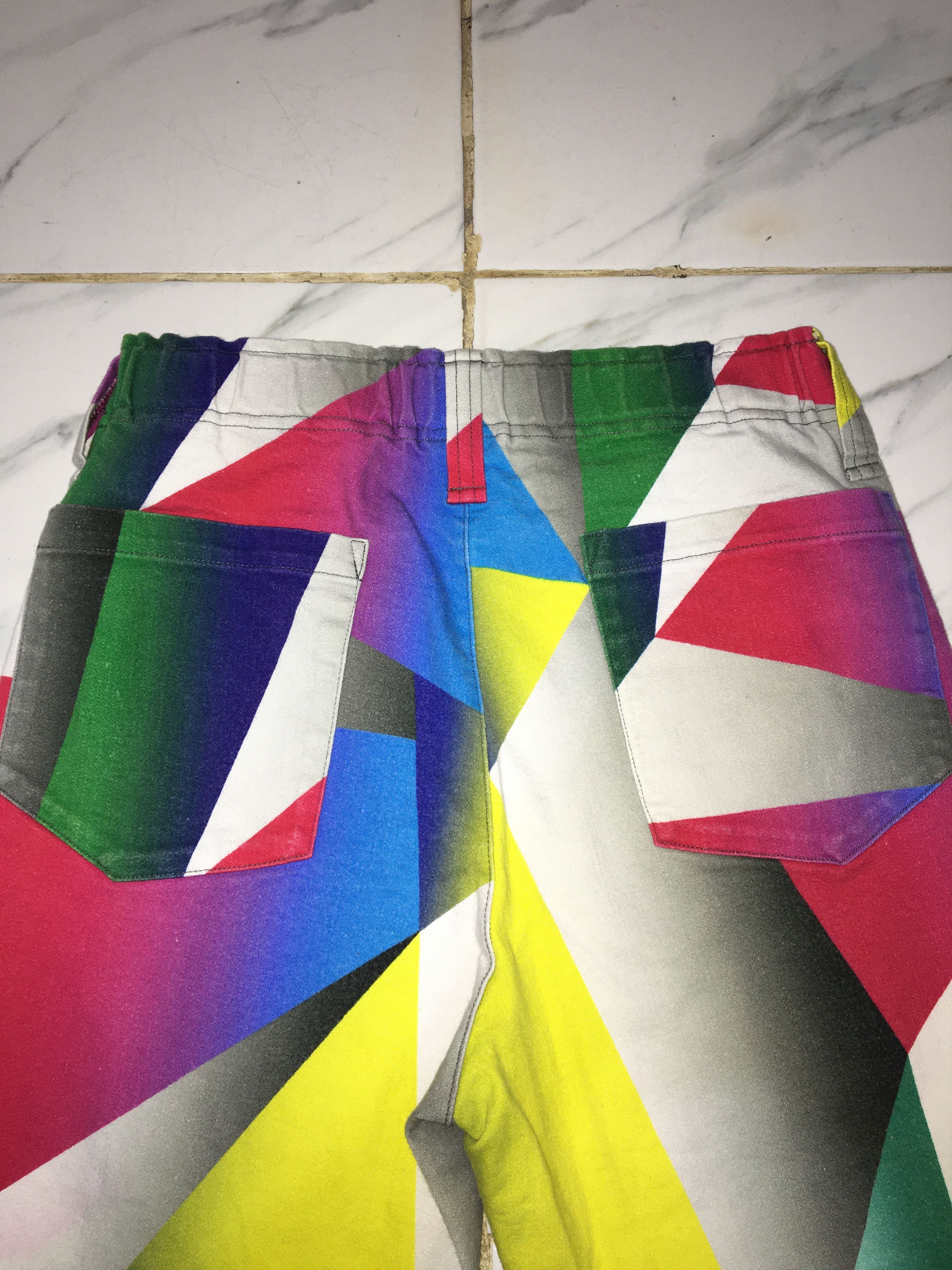 Designer PANTS ISSEY MIYAKE ME MULTICOLOR Size US 29 - 3 Thumbnail