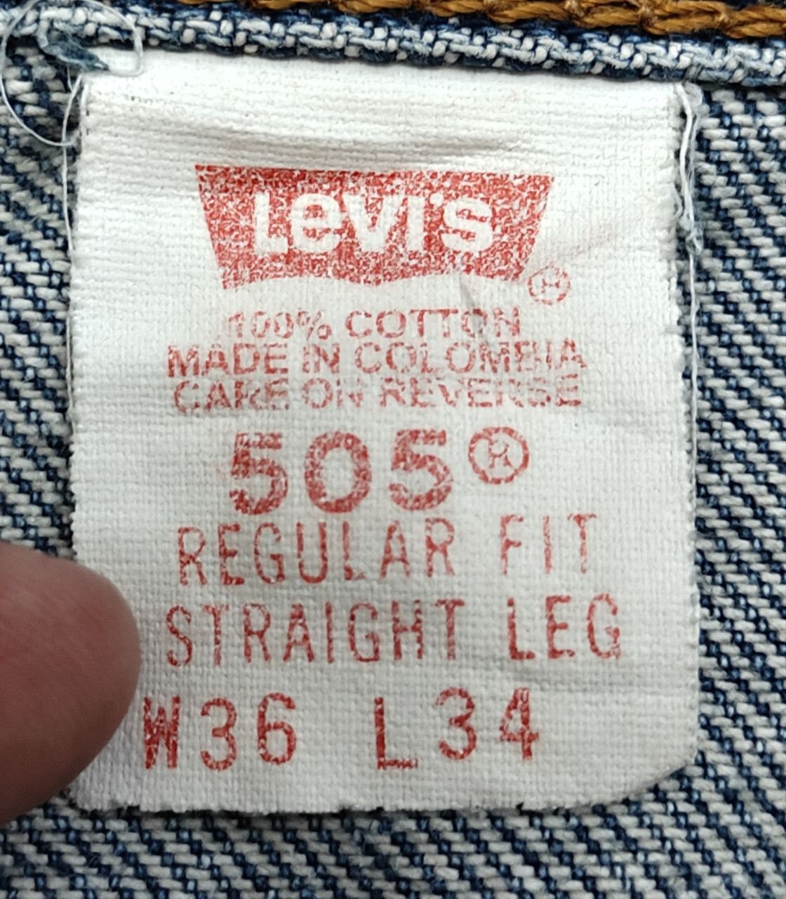 Levi's Vintage Clothing 90s Vintage Levis 505 Distressed Denim Size US 35 - 11 Thumbnail